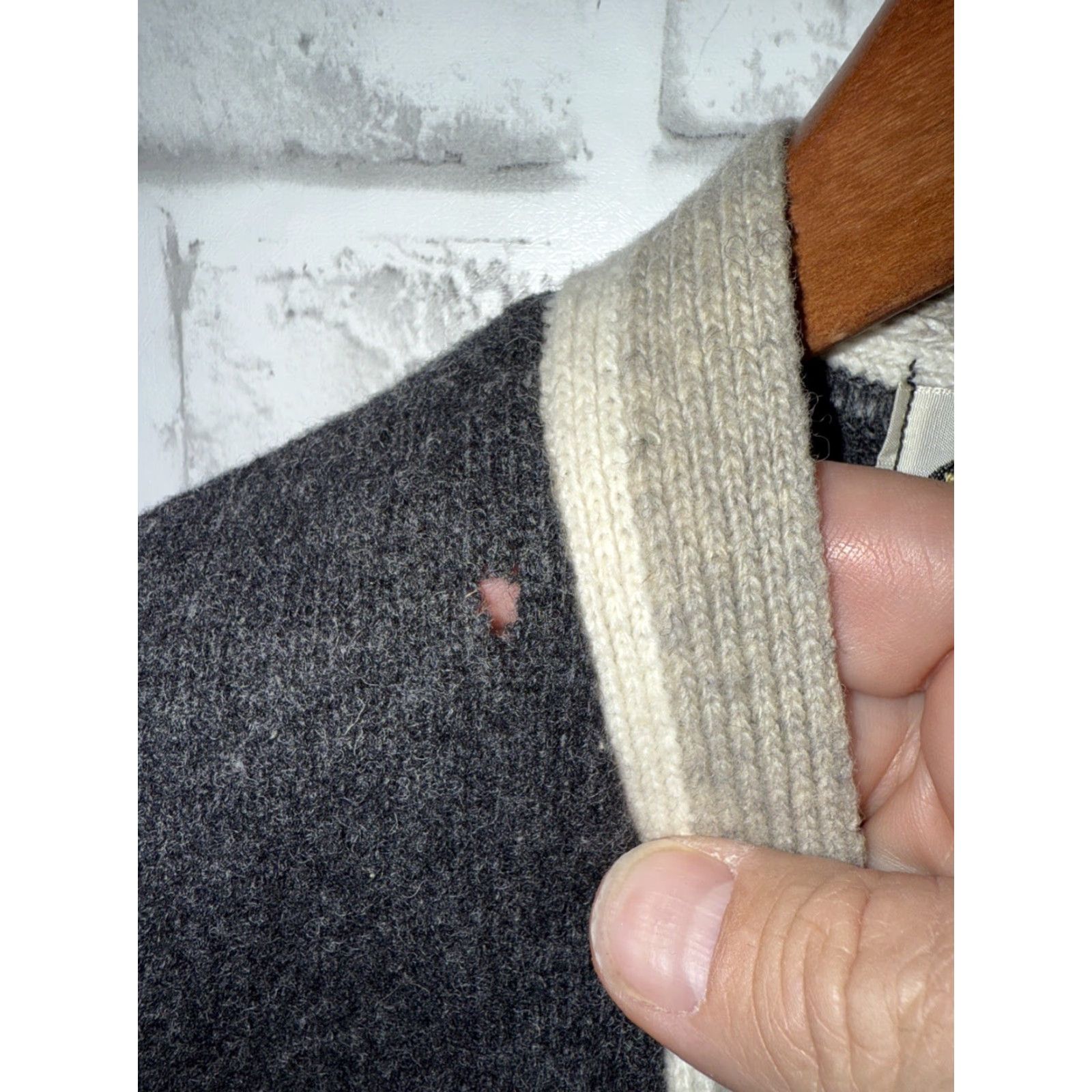 Vintage VTG Welgrume LAMBS Wool Knit Sweater SWEATER VEST CARDIGAN USA Mens L Gray 1960s Grunge Size US L / EU 52-54 / 3 - 6 Thumbnail