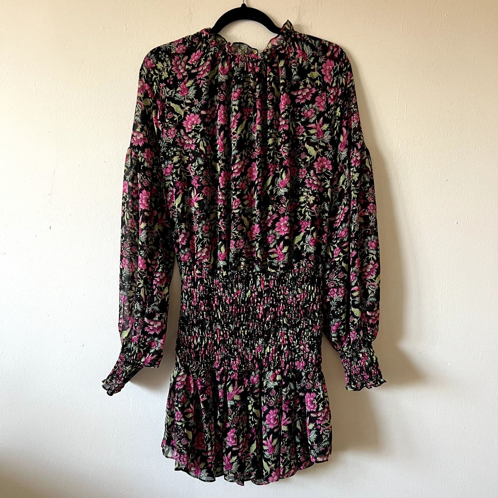 MISA Los Angeles Misa Los Angeles Celina Floral Mini Dress Chiffon size M J3 Size M / US 6-8 / IT 42-44 - 5 Thumbnail