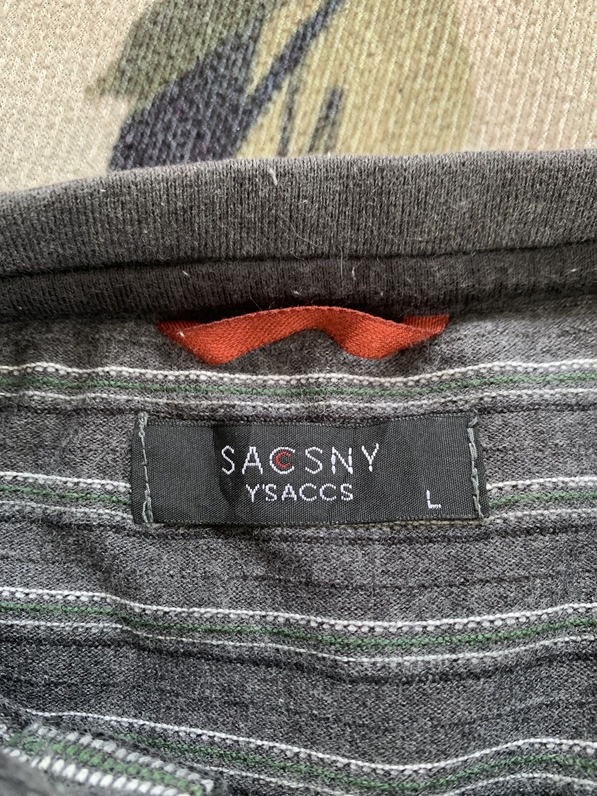 Yohji Yamamoto Sacsny Y'saccs Yohji Yamamoto Stripes Tee Size US L / EU 52-54 / 3 - 9 Thumbnail