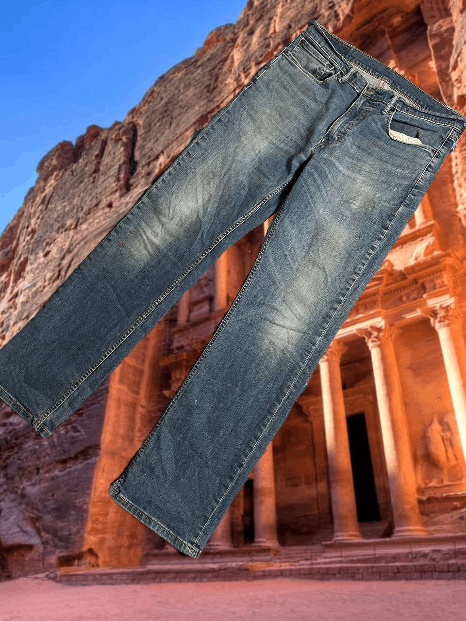 Levi's blue jeans pants Levi's w34 Y2K vintage streetwear Size US 34 / EU 50 - 1 Thumbnail