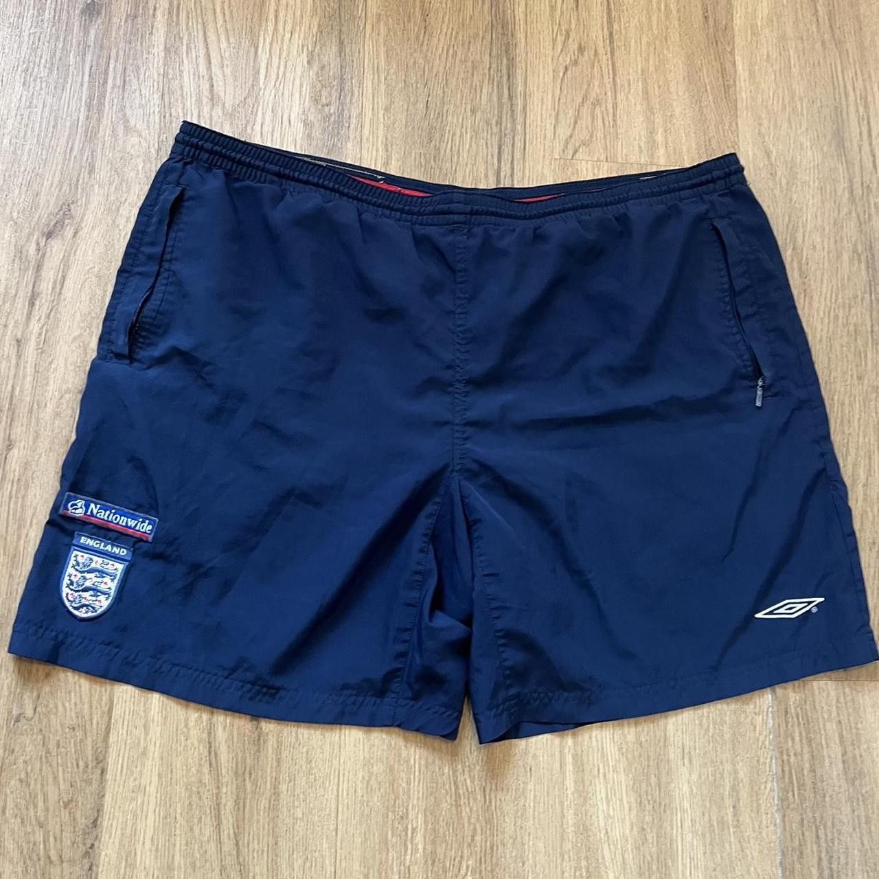 Umbro 2000-02 Umbro navy England football shorts Size US XXL / EU 58 / 5 - 1 Thumbnail