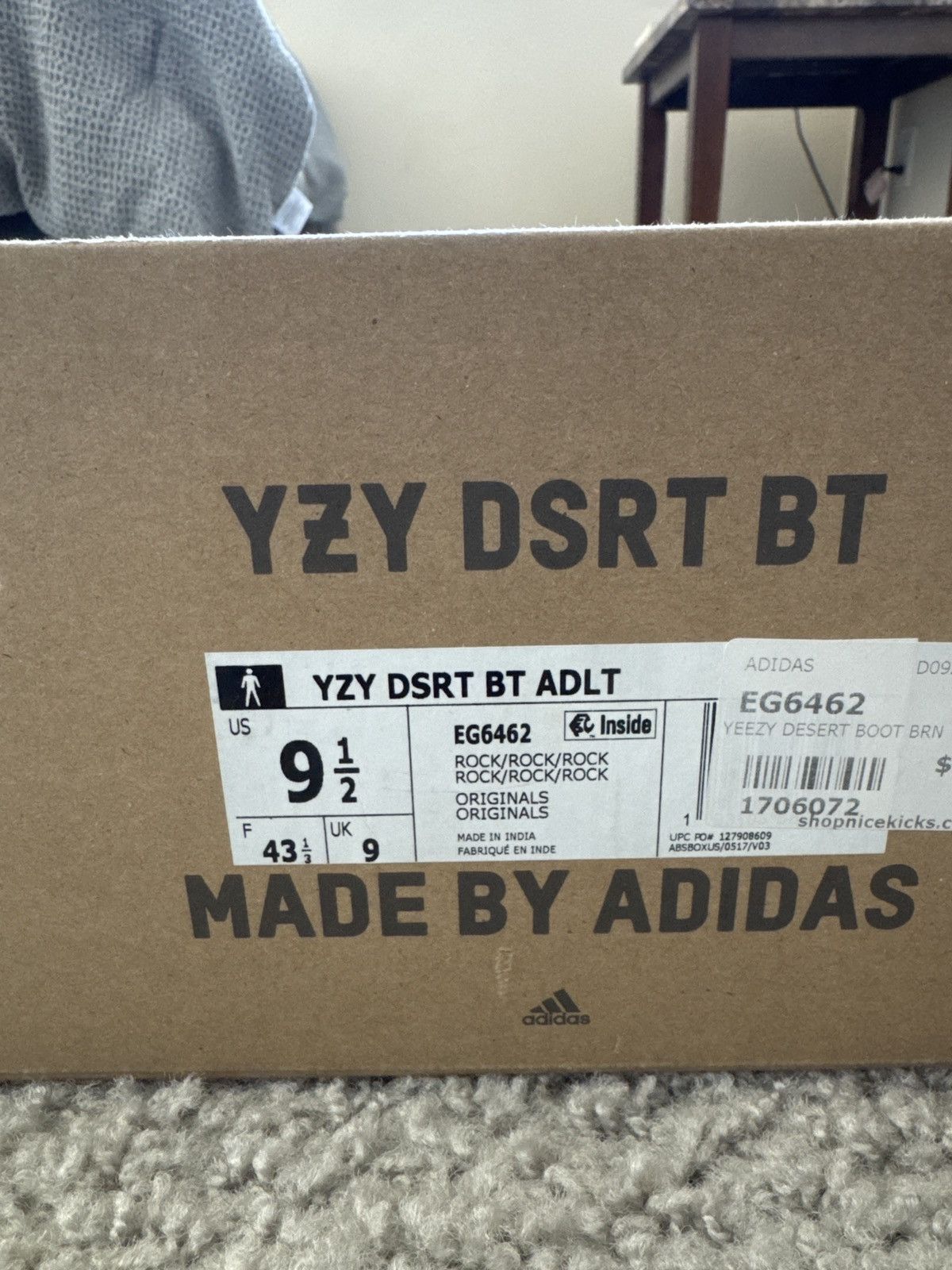 Yeezy Yezzy Desert Boot - Rock Size US 9.5 / EU 42-43 - 6 Thumbnail
