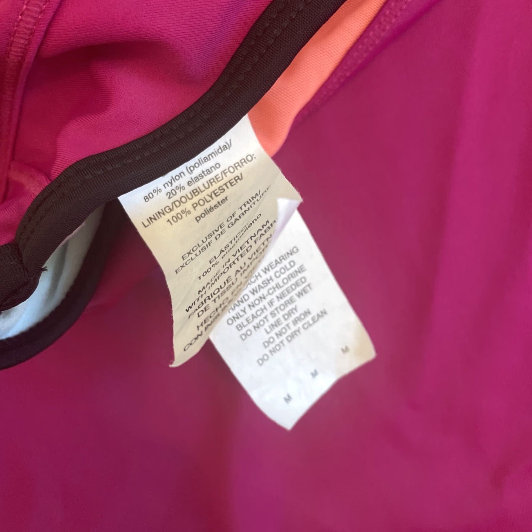 Nike Nike Racerback Tankini Top Swimwear Women's Medium Maroon - Built-In Bra, Polyester Lining, Athletic, 15023, Regular, Women, Top Size M / US 6-8 / IT 42-44 - 4 Thumbnail