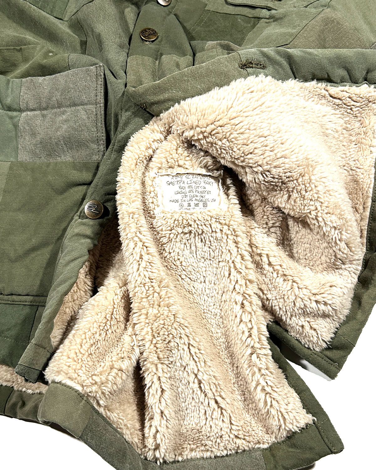 Greg Lauren GREG LAUREN ARMY SCRAPWORK SHERPA LINED JACKET Size US M / EU 48-50 / 2 - 5 Thumbnail