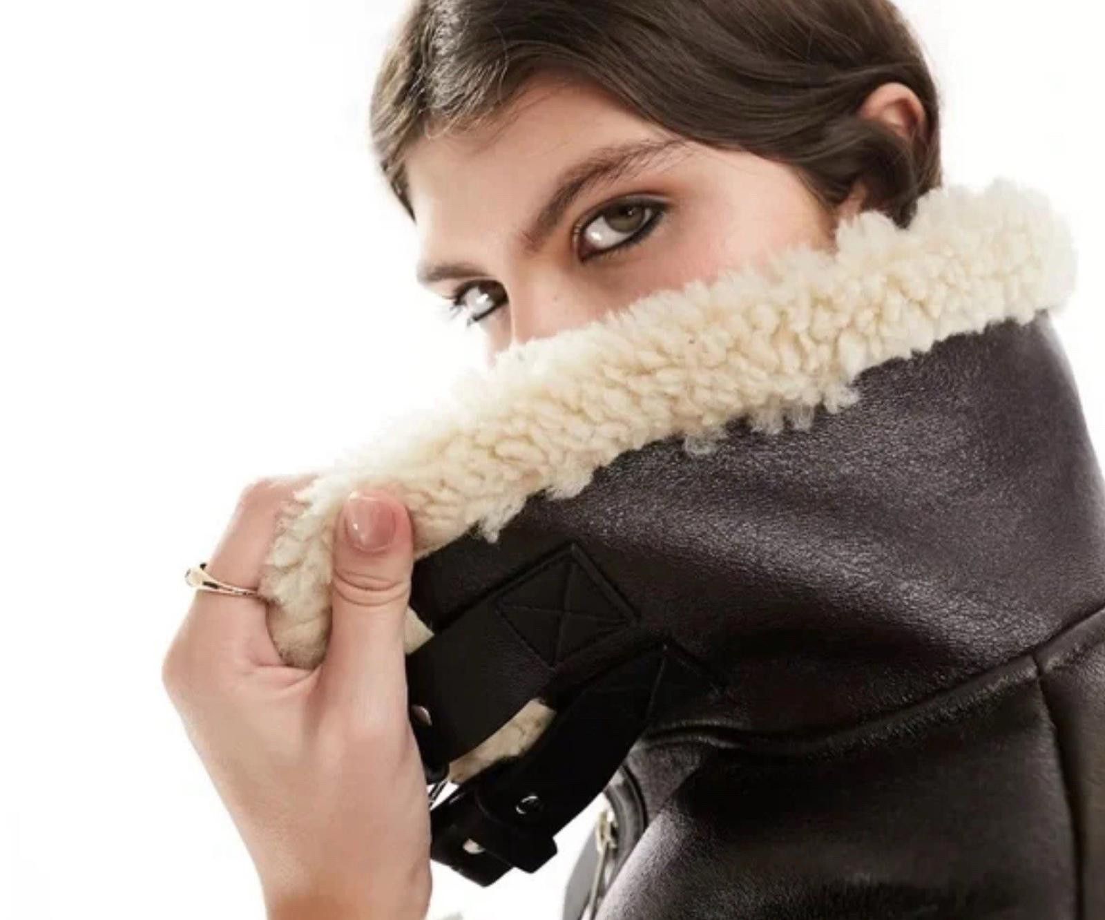 Bershka Women's Bershka chocolate longline fur coat BNWT Size L/12 Size L / US 10 / IT 46 - 4 Thumbnail