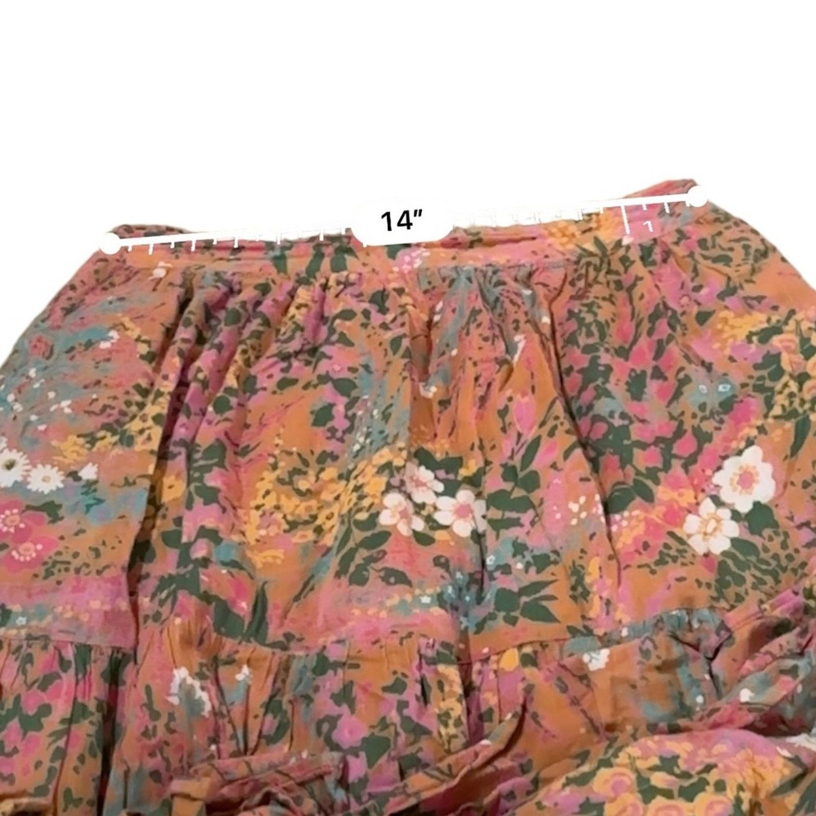 Banjanan Banjanan Patience Maxi Skirt Side Zipper Floral Print Sz M Size 28" / US 6 / IT 42 - 10 Thumbnail