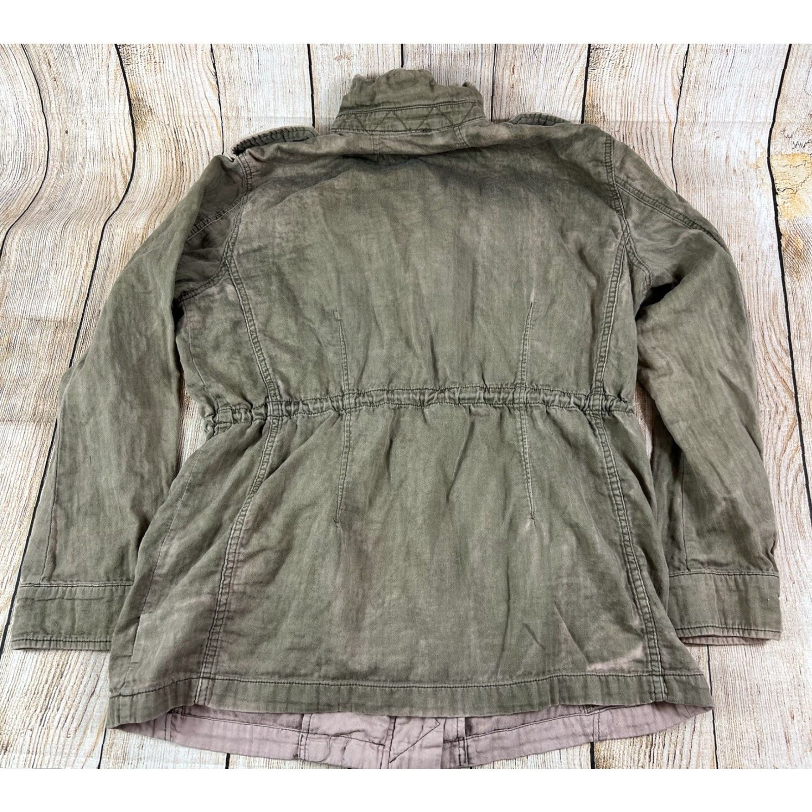 Free People Free People Military Surplus Utility Green Jacket Size Large Not Your Brothers Size L / US 10 / IT 46 - 2 Thumbnail