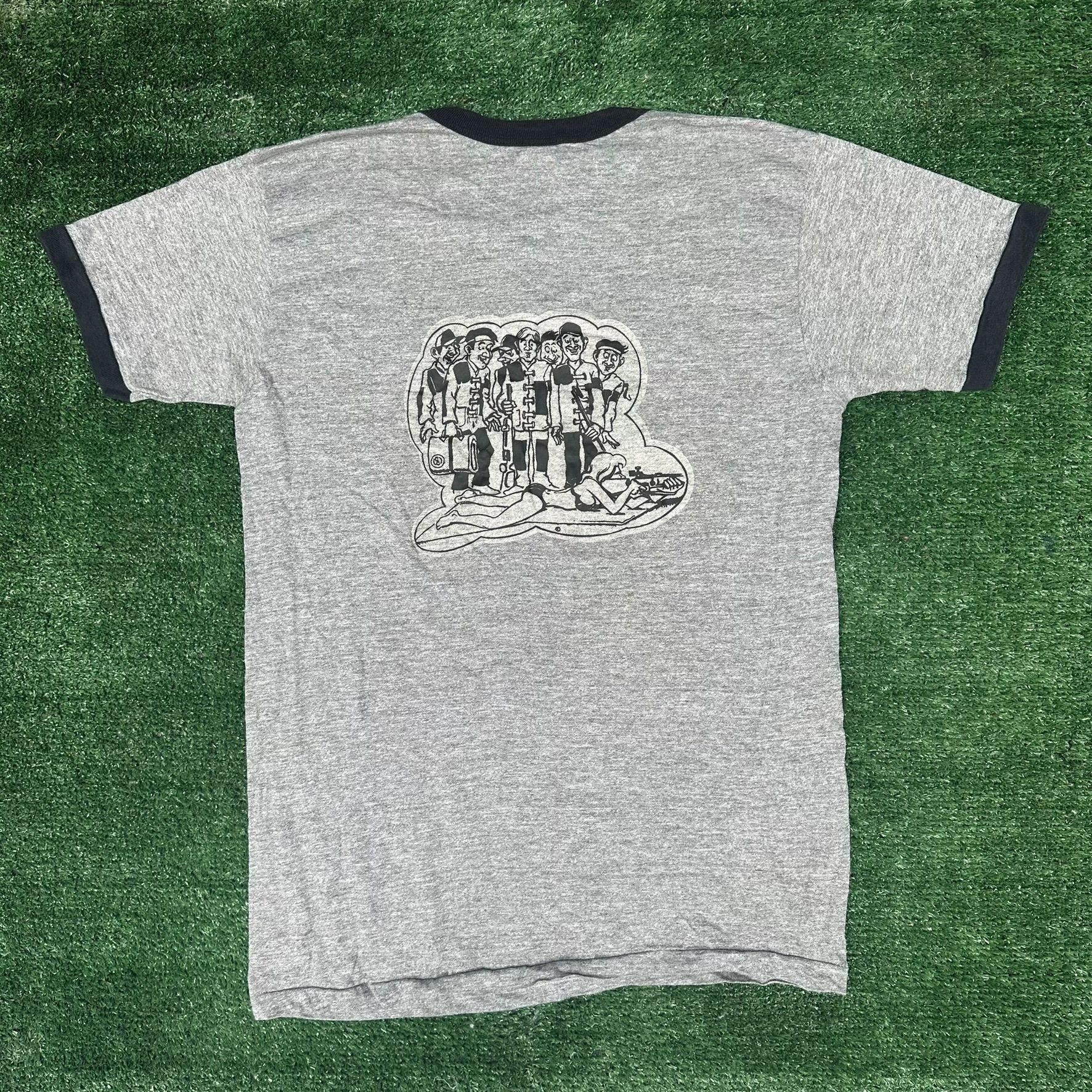Vintage Vintage 70s Camp Perry Shooting Championship Ringer T-Shirt Size US M / EU 48-50 / 2 - 1 Thumbnail