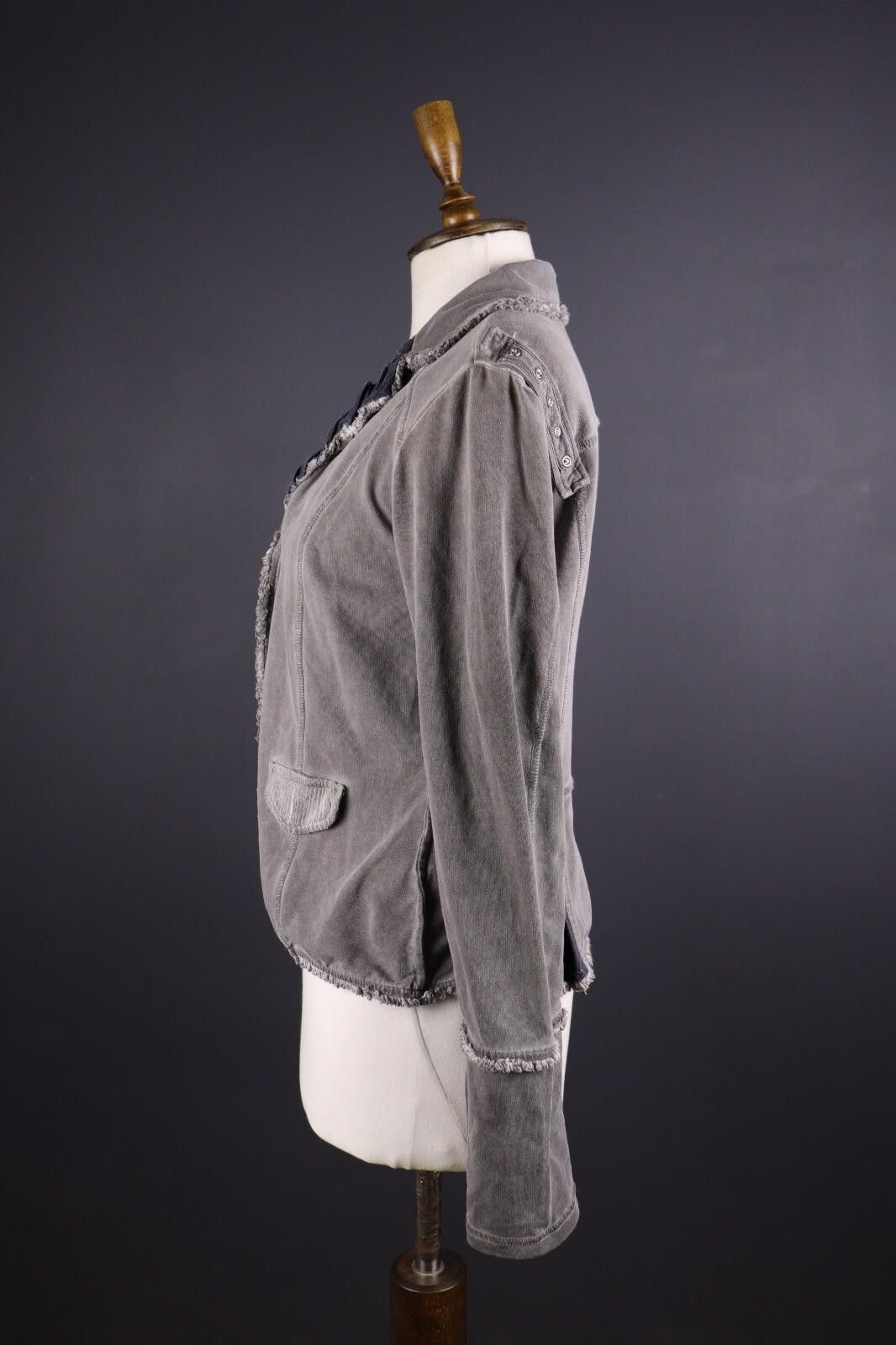 Other Bottega by Elisa Cvaletti Gray Blazer Jacket Size L Size L / US 10 / IT 46 - 4 Thumbnail