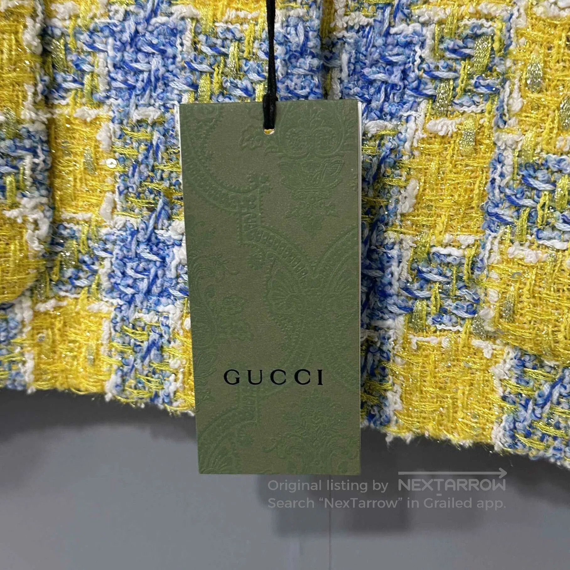 Gucci Gucci 23SS Plaid Tweed Gold Button Coat. Size S / US 4 / IT 40 - 6 Thumbnail