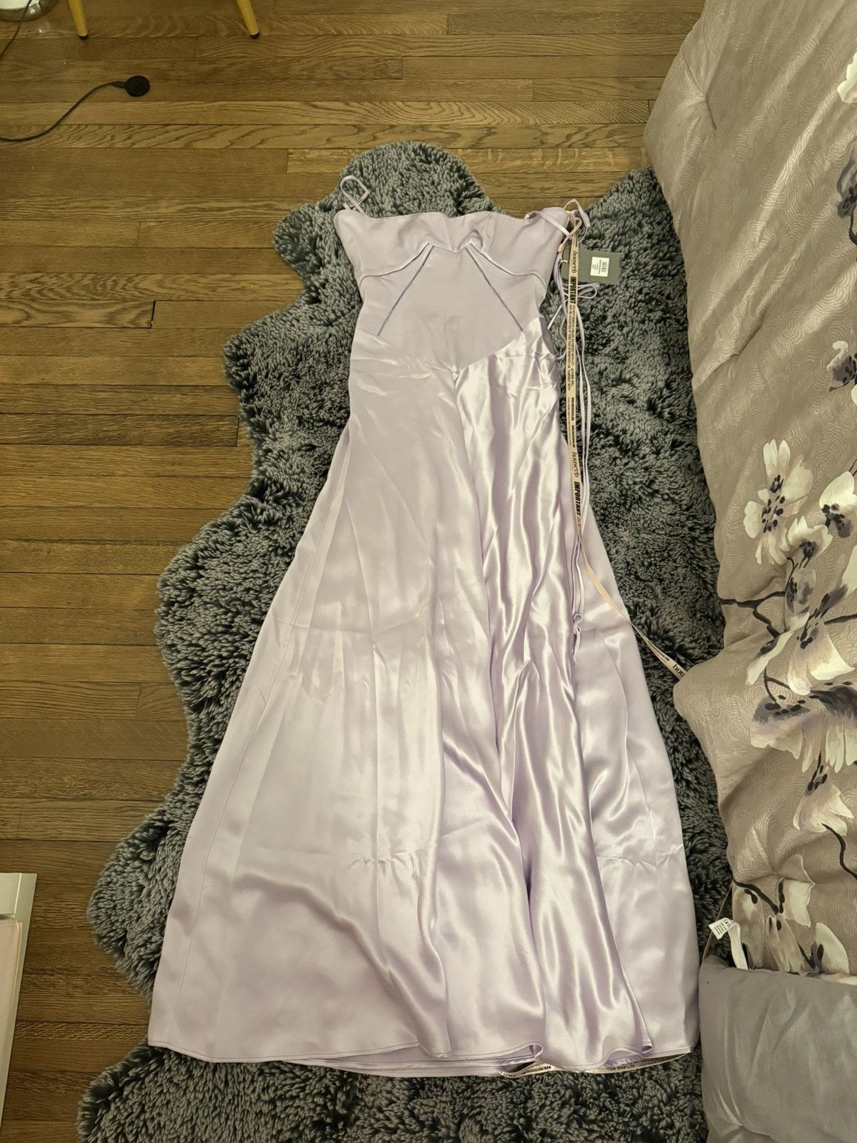 House of CB House of CB Anabella Lace-Up Satin Maxi Dress Size XS / US 0-2 / IT 36-38 - 1 Thumbnail