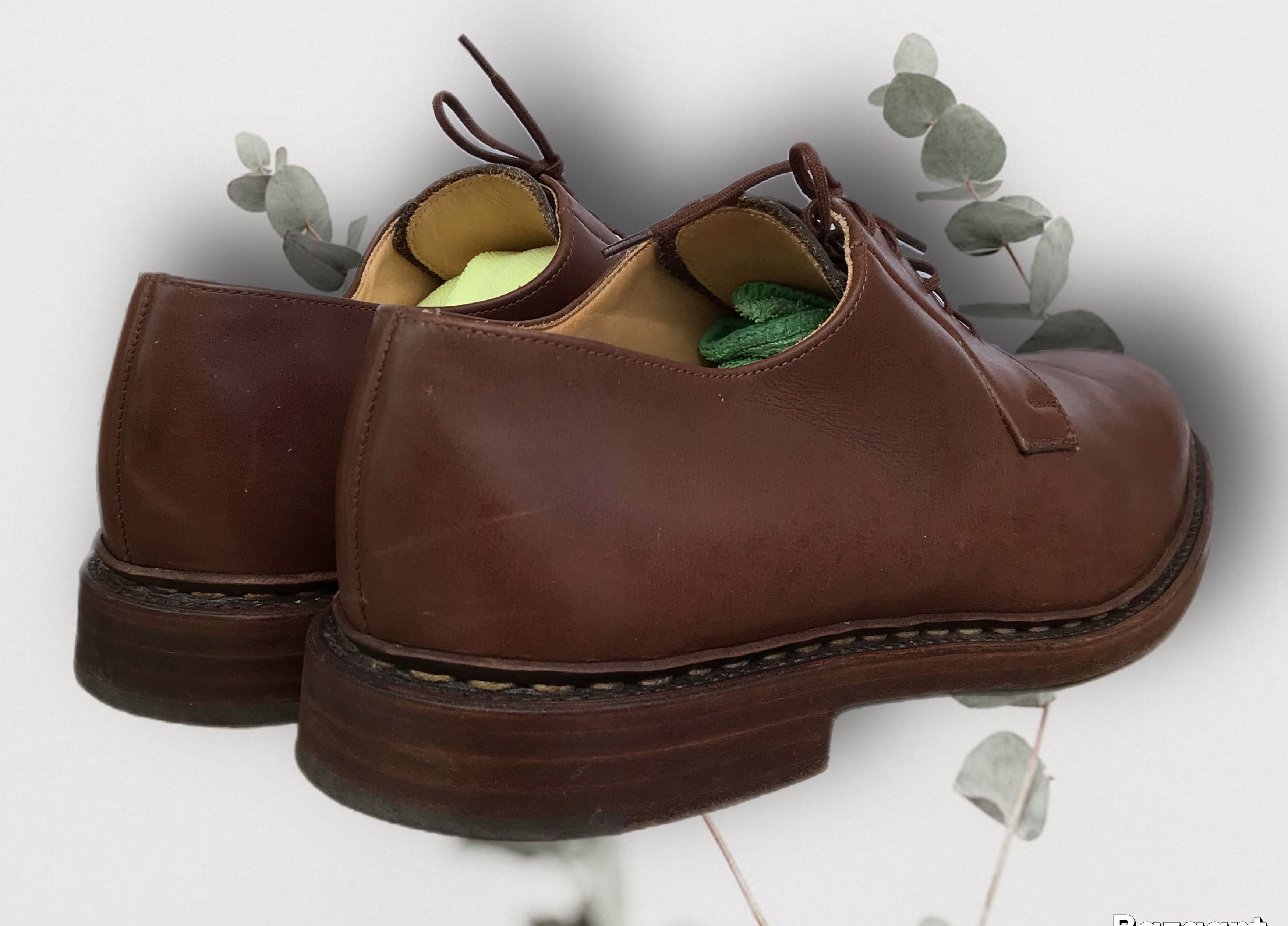 Paraboot Paraboot Brown Brogue Leather Derby Shoes Lace Up Oxfords Size US 11 / EU 44 - 3 Thumbnail