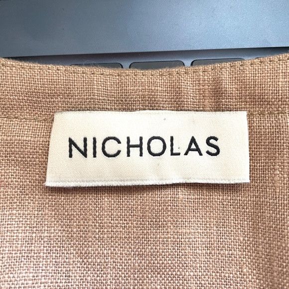 NICHOLAS Nicholas Taupe Linen Crop Top - 10 Size L / US 10 / IT 46 - 6 Thumbnail