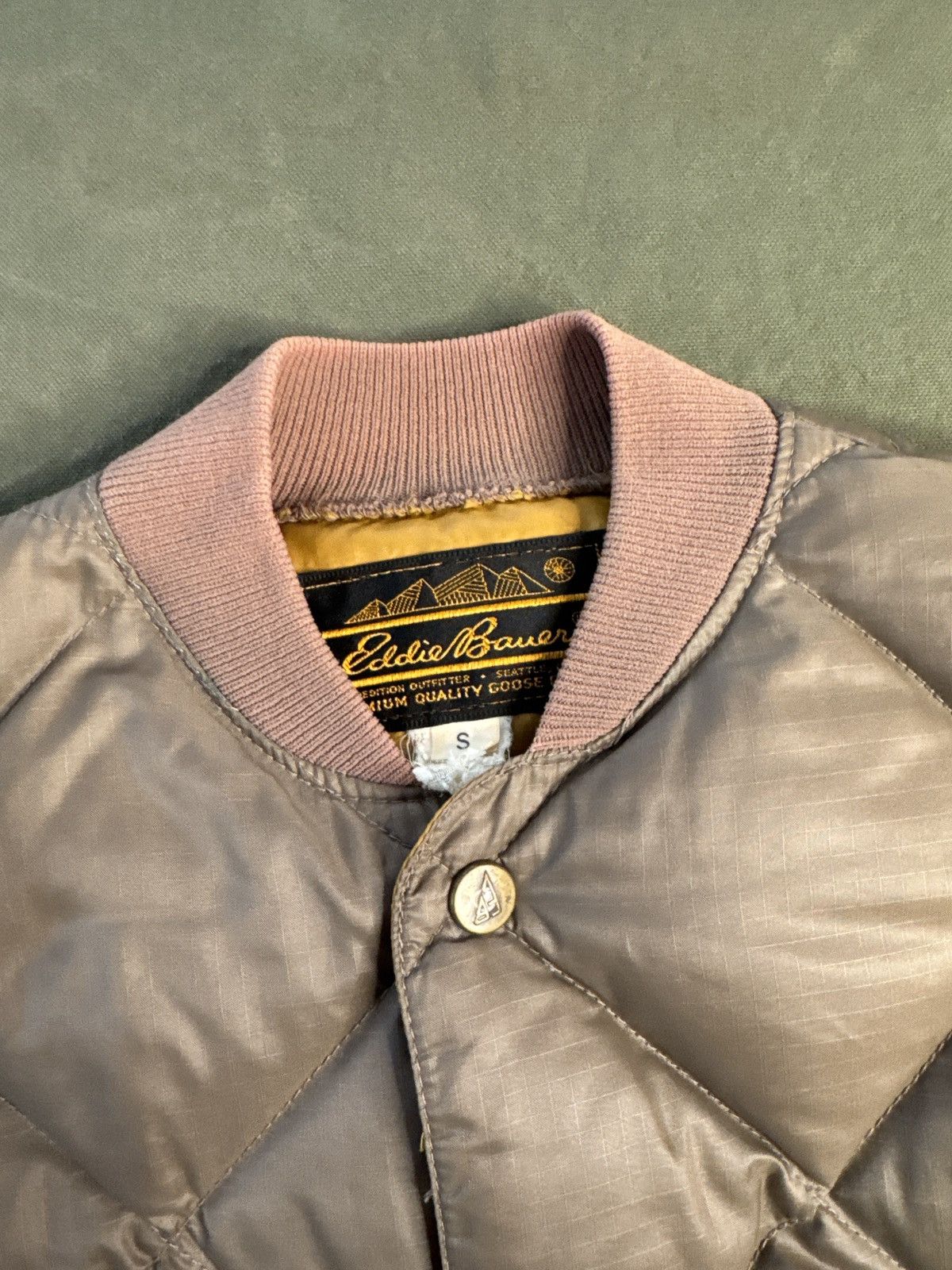 Eddie Bauer Vintage Eddie Bauer Goose Down Diamond Quilt Bomber 70s 80s Size US S / EU 44-46 / 1 - 7 Thumbnail
