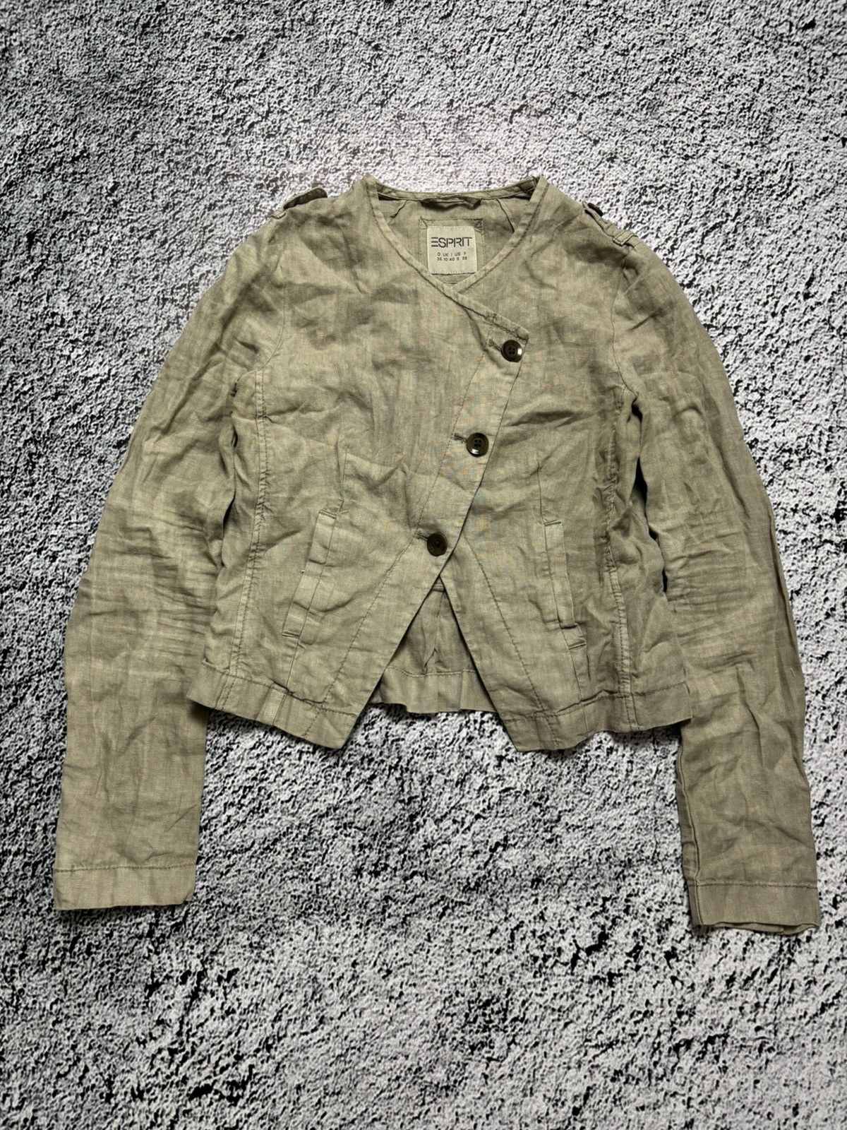 Vintage Archive flax asymmetrical jacket japanese style Size M / US 6-8 / IT 42-44 - 1 Thumbnail