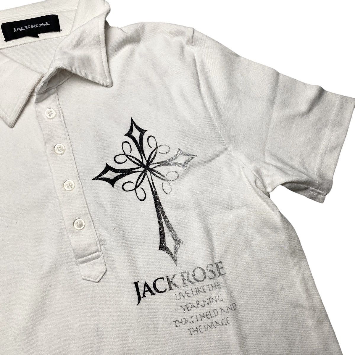 Hysteric Glamour 2000's Jackrose Tribal Cross Poem Shirt Size US S / EU 44-46 / 1 - 5 Thumbnail