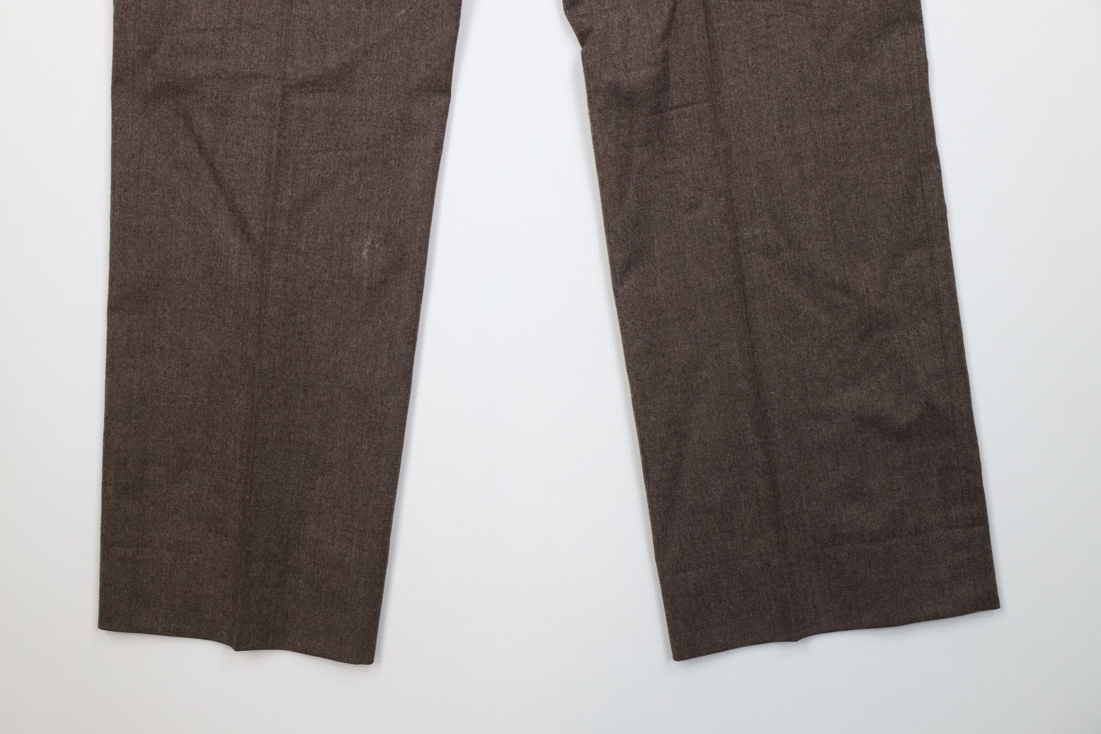 Vintage Vintage 70s Streetwear Wool Wide Leg Chino Pants Brown USA Size US 38 / EU 54 - 12 Thumbnail