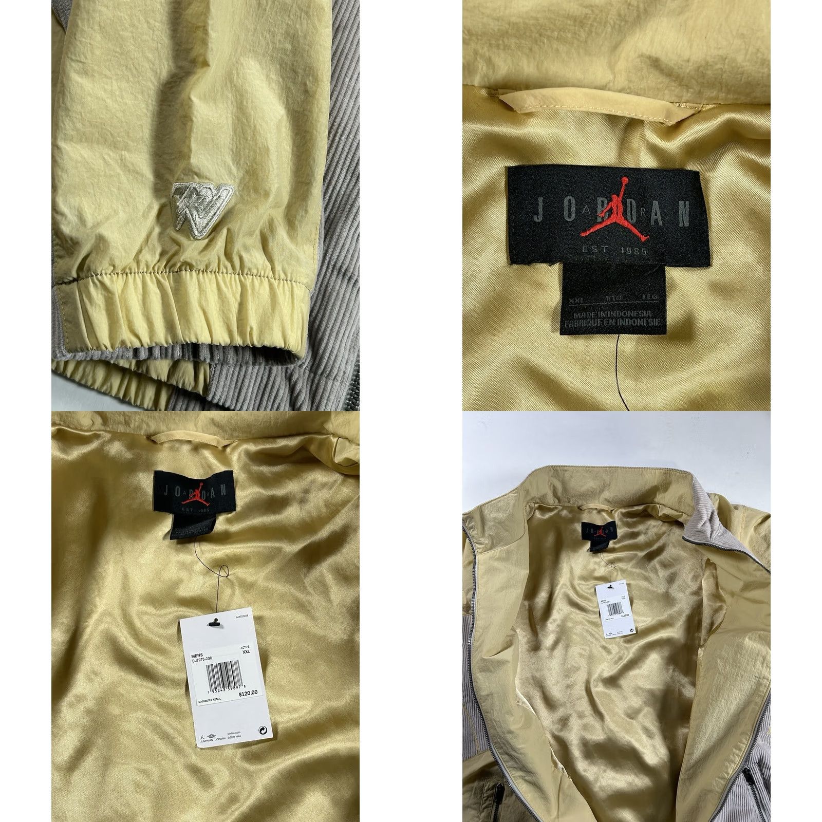 Jordan Brand Air Jordan x Honor The Gift Inner City Russell Westbrook Corduroy Jacket 2XL New Size US XXL / EU 58 / 5 - 8 Thumbnail
