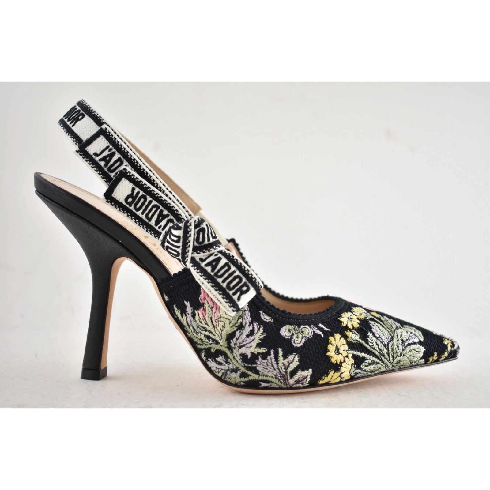 Dior Dior J'adior Millefiori Floral Ribbon Logo Slingback Pump Size US 7 / IT 37 - 2 Thumbnail
