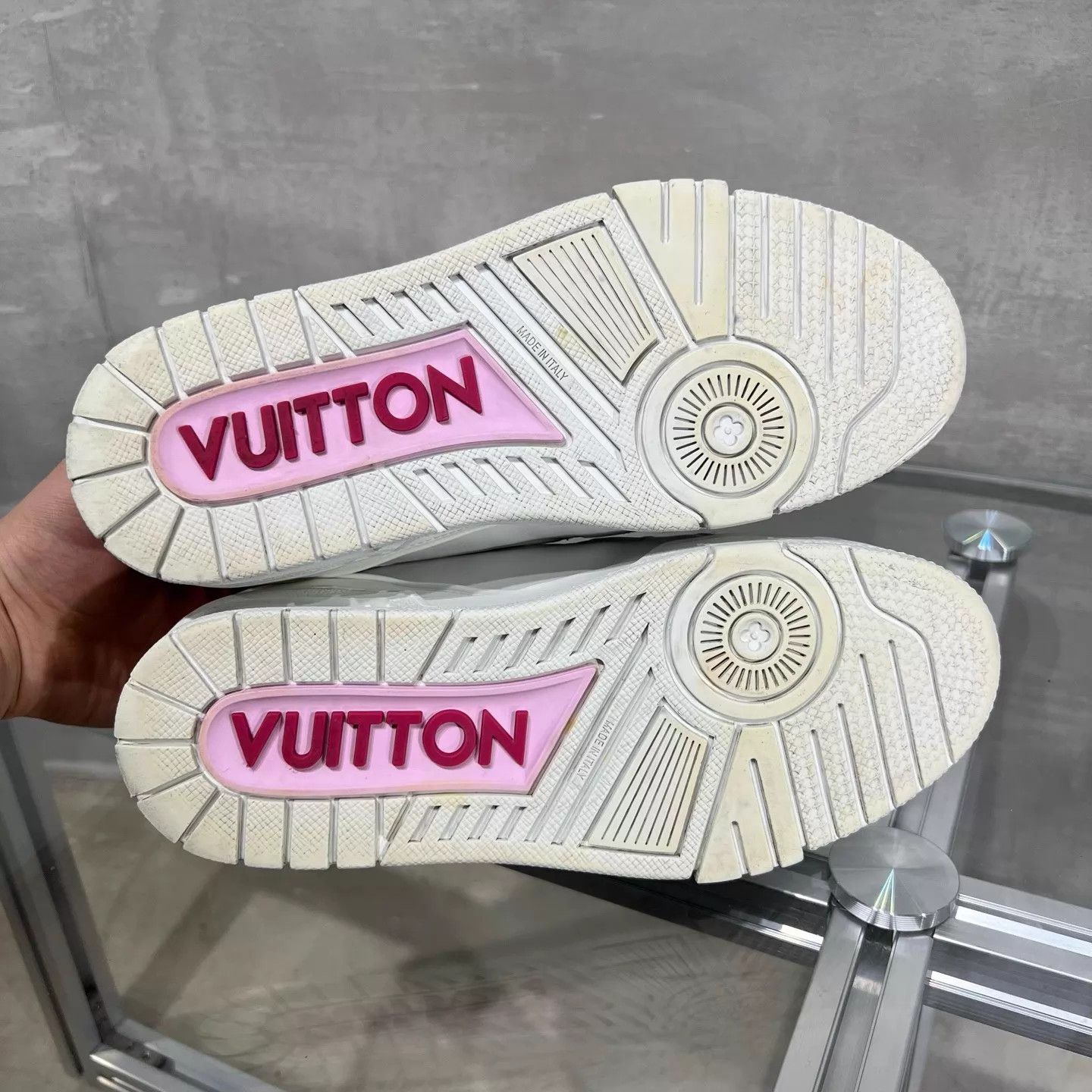 Louis Vuitton LV Trainer Sakura Pink x Takashi Murakami 37 with box Size US 6.5 / IT 36.5 - 6 Thumbnail
