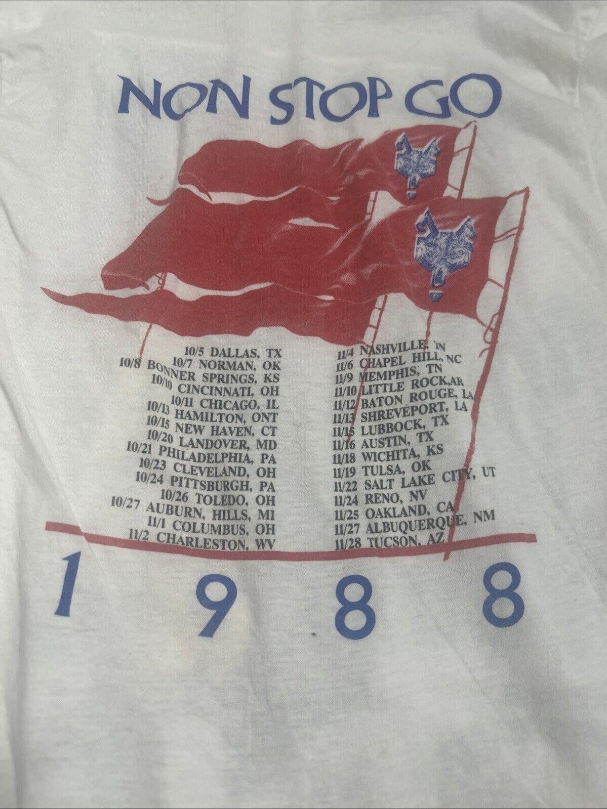 Designer VTG 1988 Robert Plant Tall Cool One Non Stop Go Tour T-Shirt Size US L / EU 52-54 / 3 - 4 Thumbnail