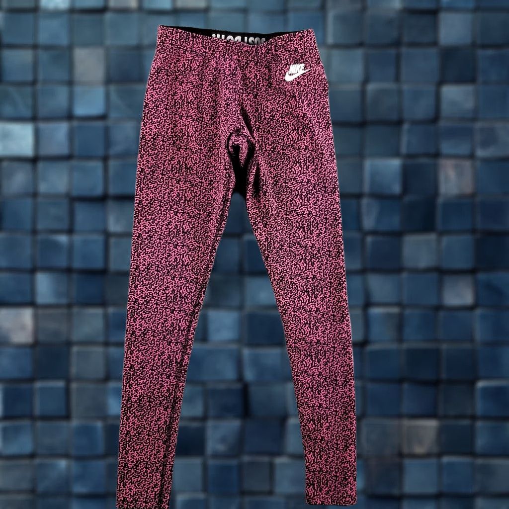 Nike Nike Leggings Pants Women Small Pink Elephant AOP Print 615053 Size 28" / US 6 / IT 42 - 1 Thumbnail