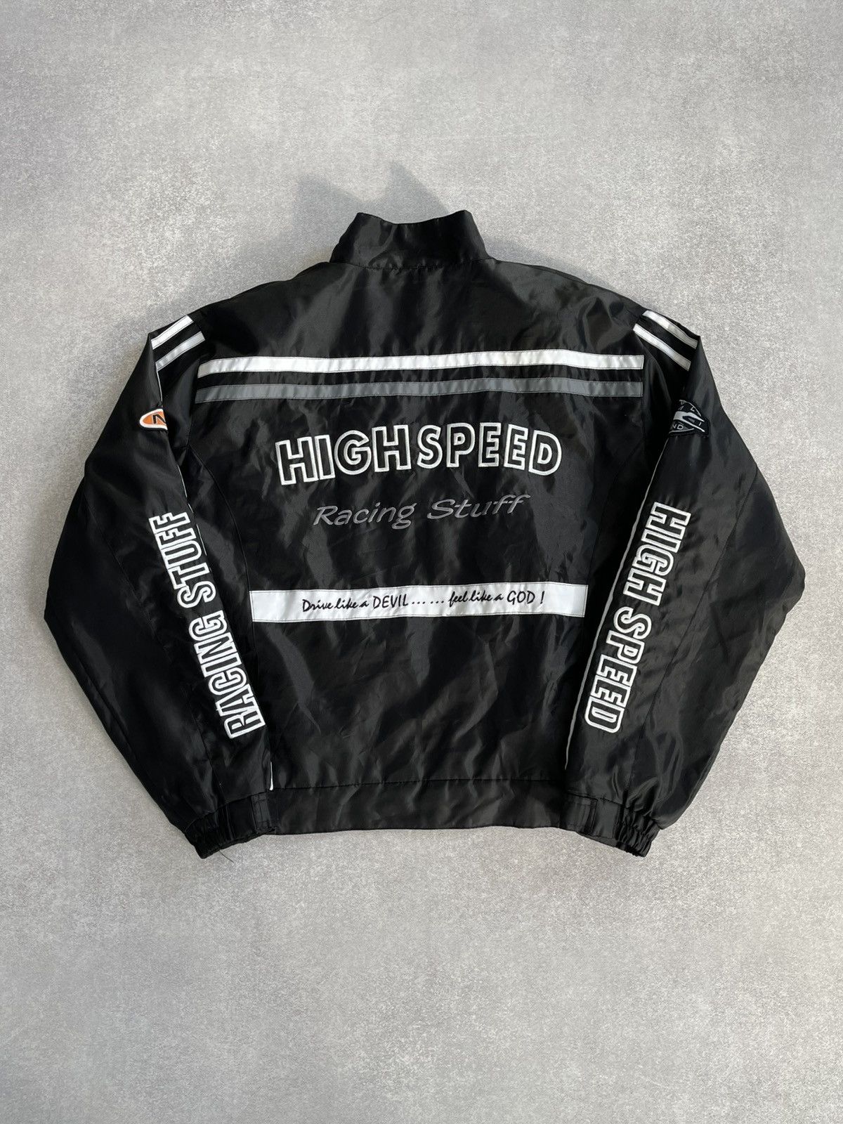 Vintage Vintage Polo High Speed Racing Multi Logo Moto Jacket Size US XXL / EU 58 / 5 - 2 Thumbnail
