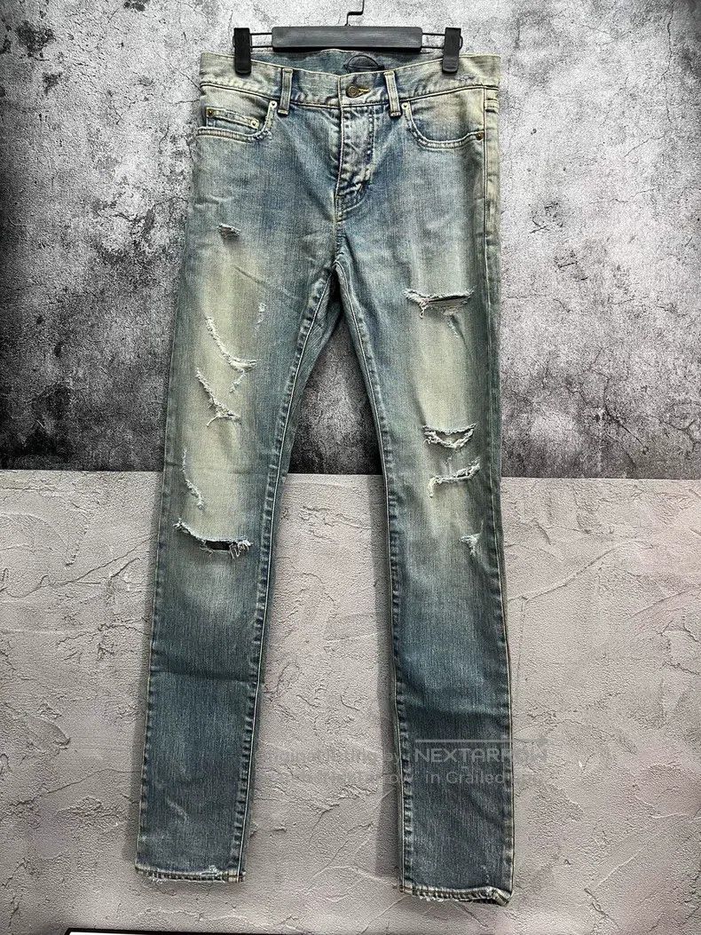 Saint Laurent Paris Saint Laurent Paris High Street Ripped Jeans Size US 29 - 1 Thumbnail