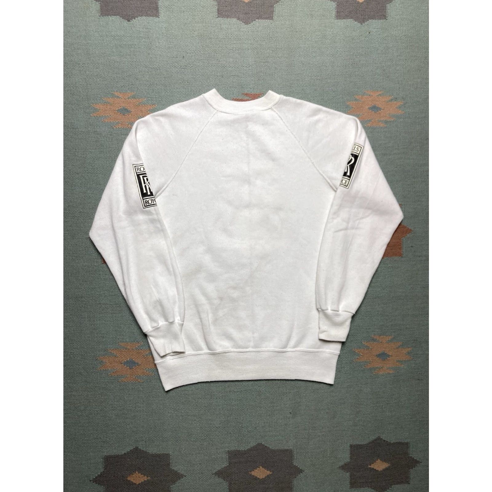 Vintage VINTAGE 1980s Rolls‑Royce Car Beauty is my Business Crewneck Sweatshirt M White Mens Pullover Size US M / EU 48-50 / 2 - 5 Thumbnail