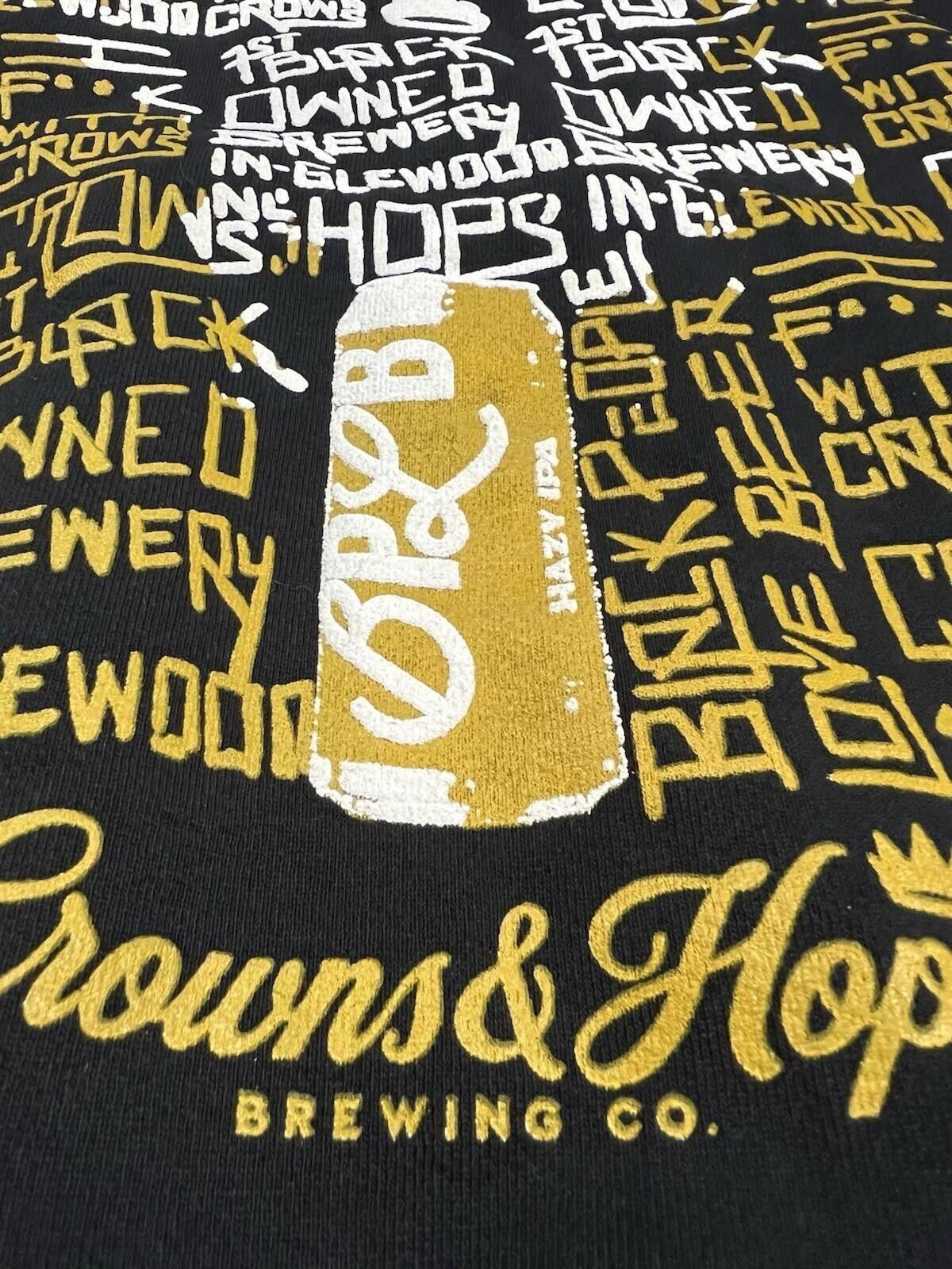 Other Crowns & Hops Brewing Co Crewneck Sweatshirt XL Black #9 Size US XL / EU 56 / 4 - 8 Thumbnail