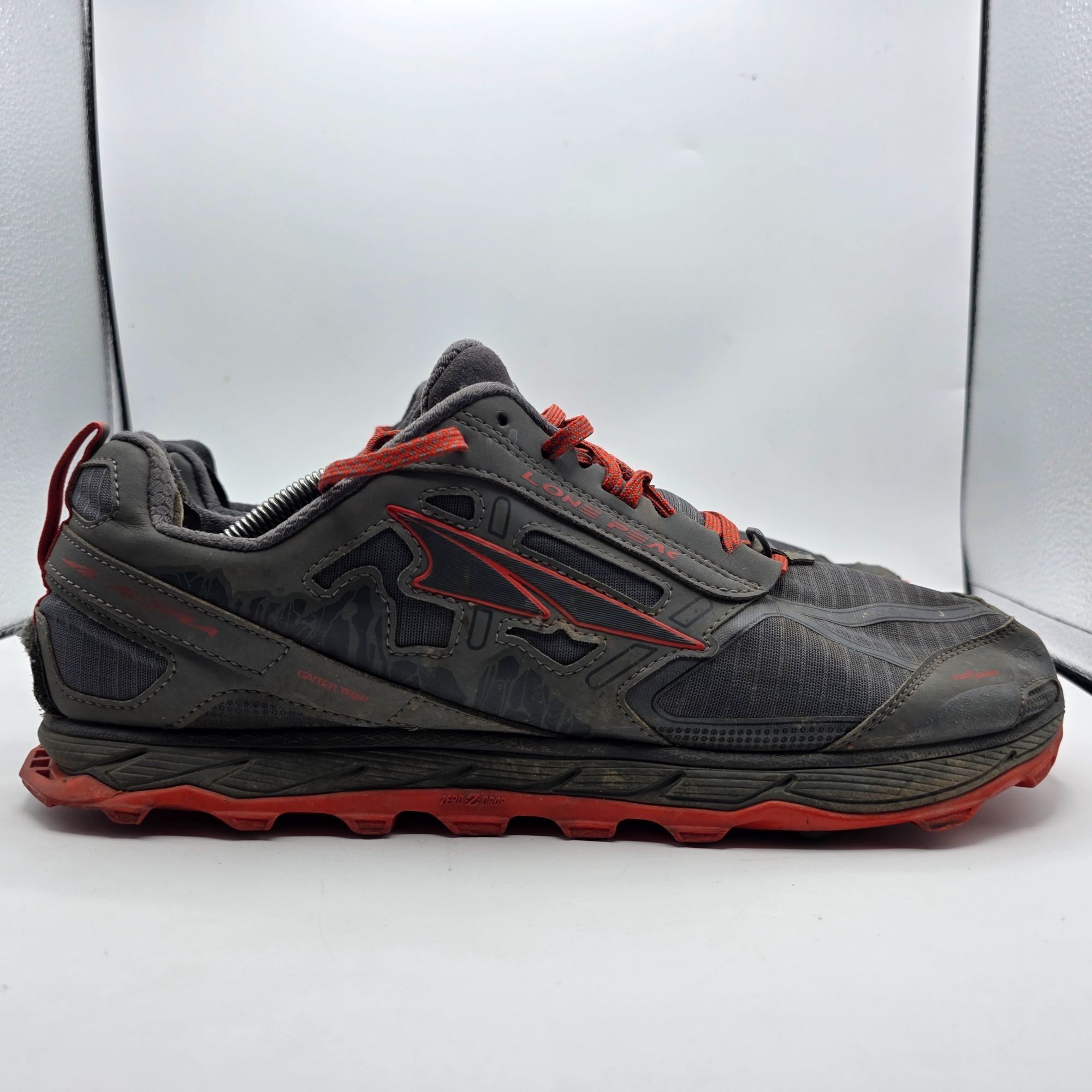 Altra Altra Lone Peak 4 Mens Size 13 Black Red Trail Running Shoes Size US 13 / EU 46 - 12 Thumbnail