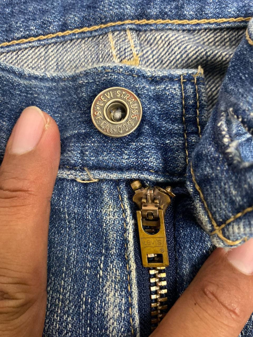 Levi's vintage levis 503 denim nice design Size US 34 / EU 50 - 11 Thumbnail