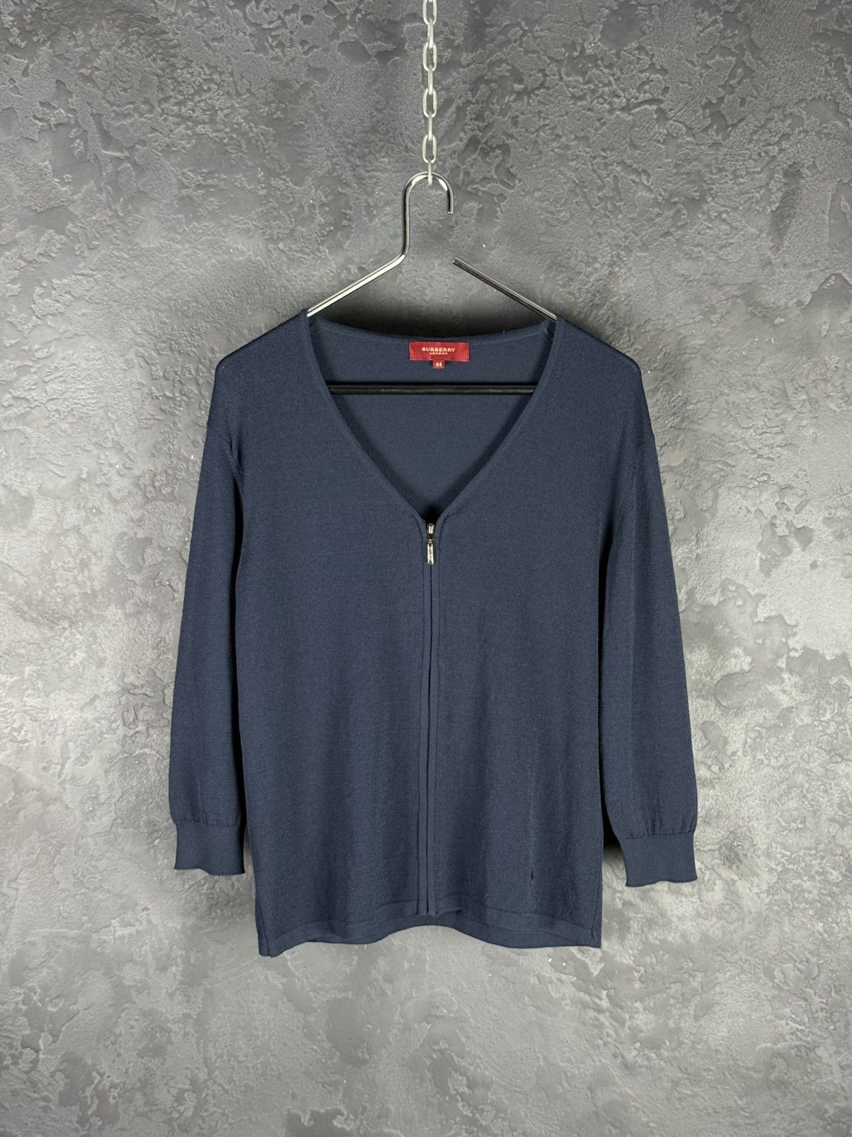 Burberry Burberry Women's Navy Blue Viscose Cardigan Size 44 Size M / US 6-8 / IT 42-44 - 1 Thumbnail