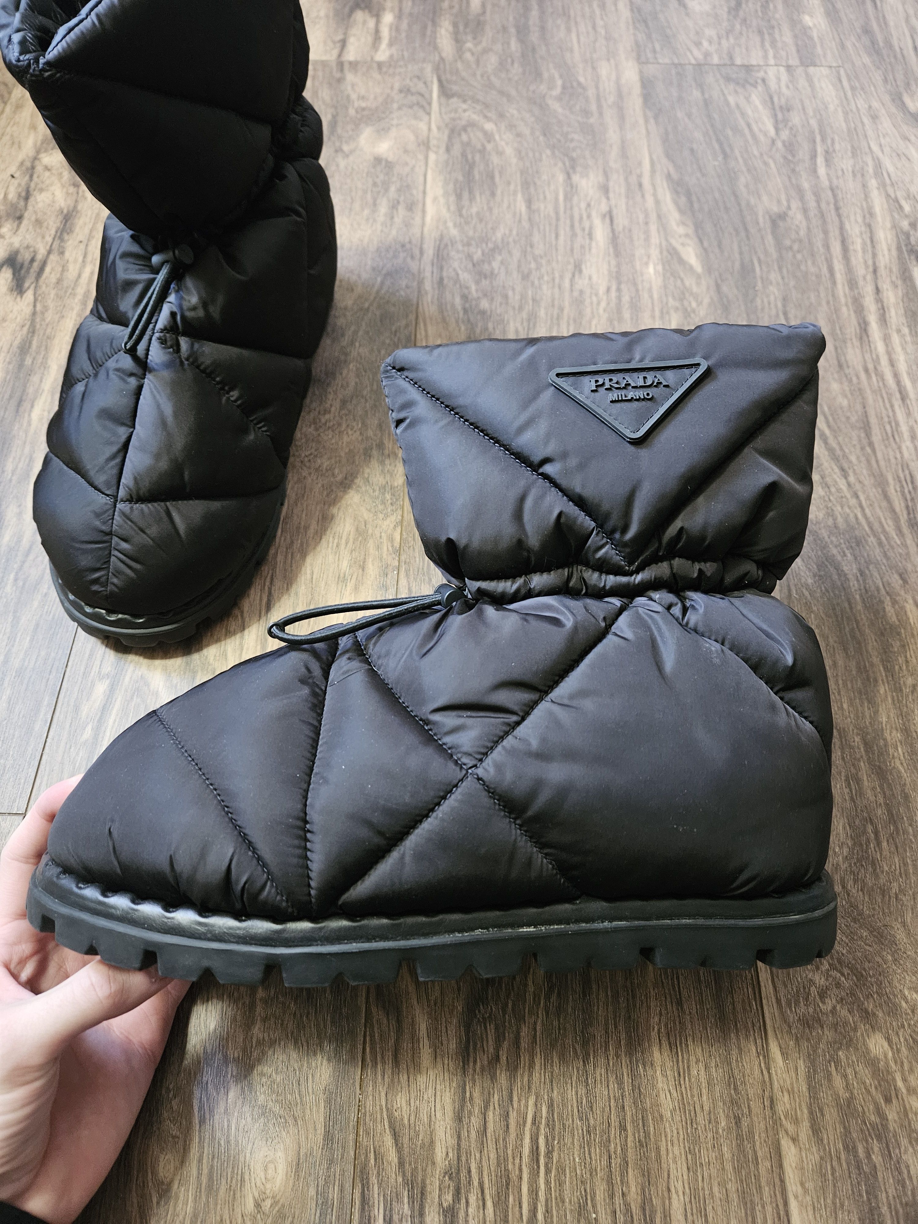 Prada Apres Ski Quilted Nylon Padder Puffer Ski Boots Size US 9 / EU 42 - 3 Thumbnail
