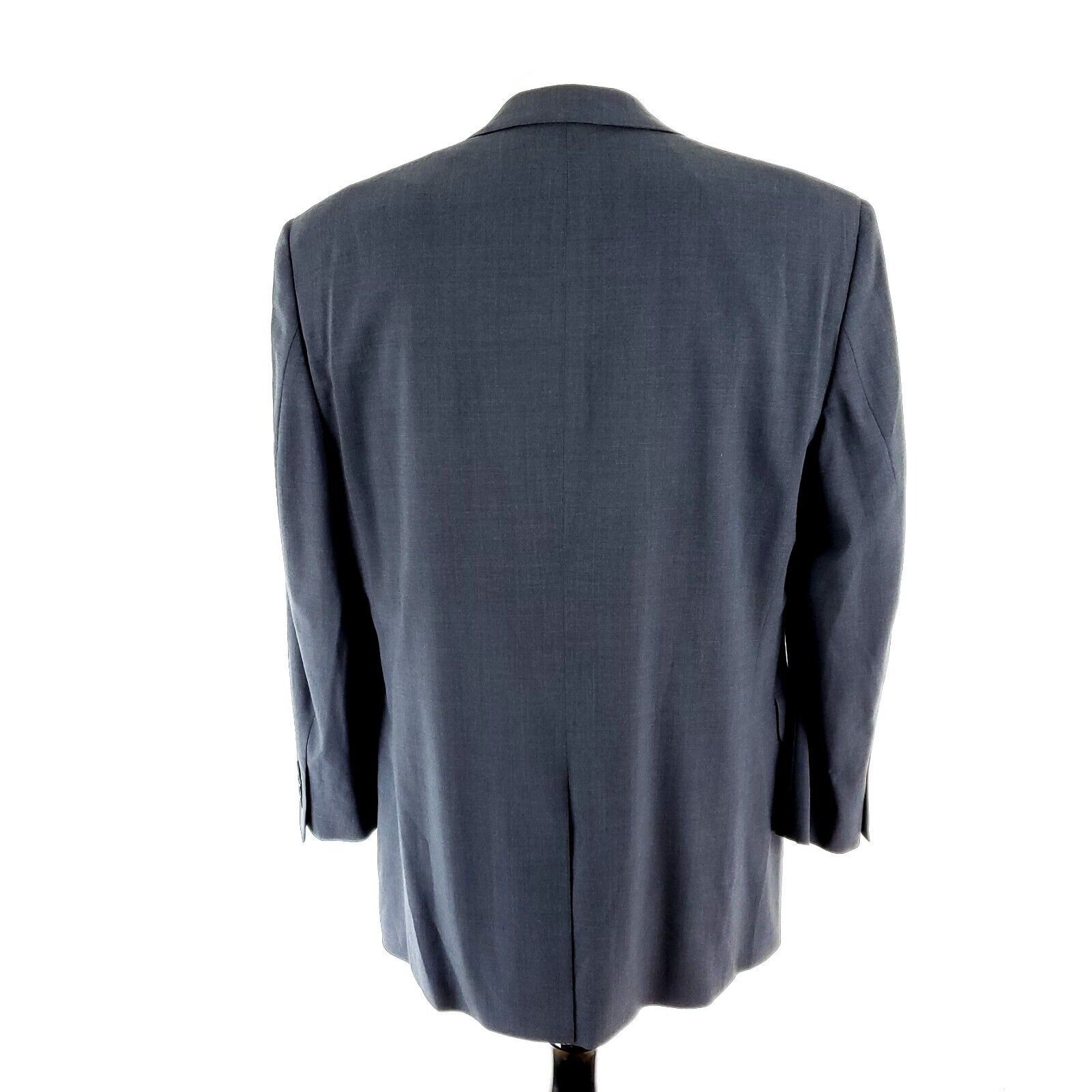 Jos. A. Bank Jos A Bank Wool 2 Button 2 Piece Suit 44L Gray 36/29 Pleated Size 44L - 7 Thumbnail