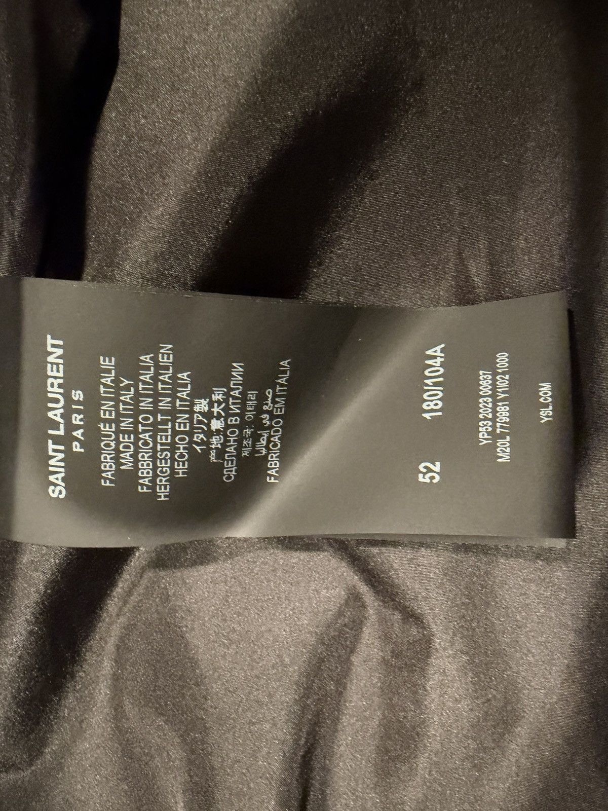 Saint Laurent Paris Saint Laurent men’s 2023 silk coat. 52/42. $4900 Size US L / EU 52-54 / 3 - 8 Thumbnail