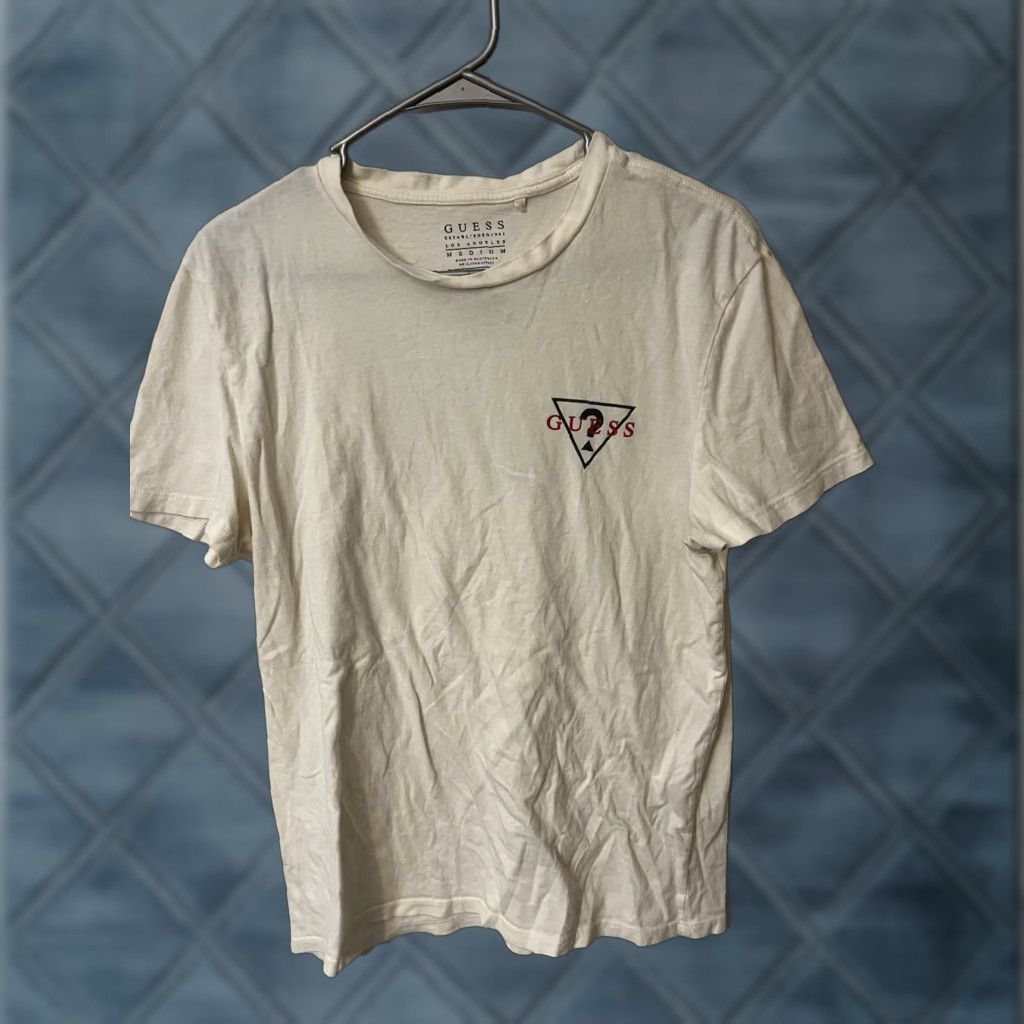 Guess Guess T-Shirt Mens White Graphic Logo Crew Neck Short Sleeve Cotton Brand: GUESS Regular Size M Classic Designer Size US M / EU 48-50 / 2 - 1 Thumbnail