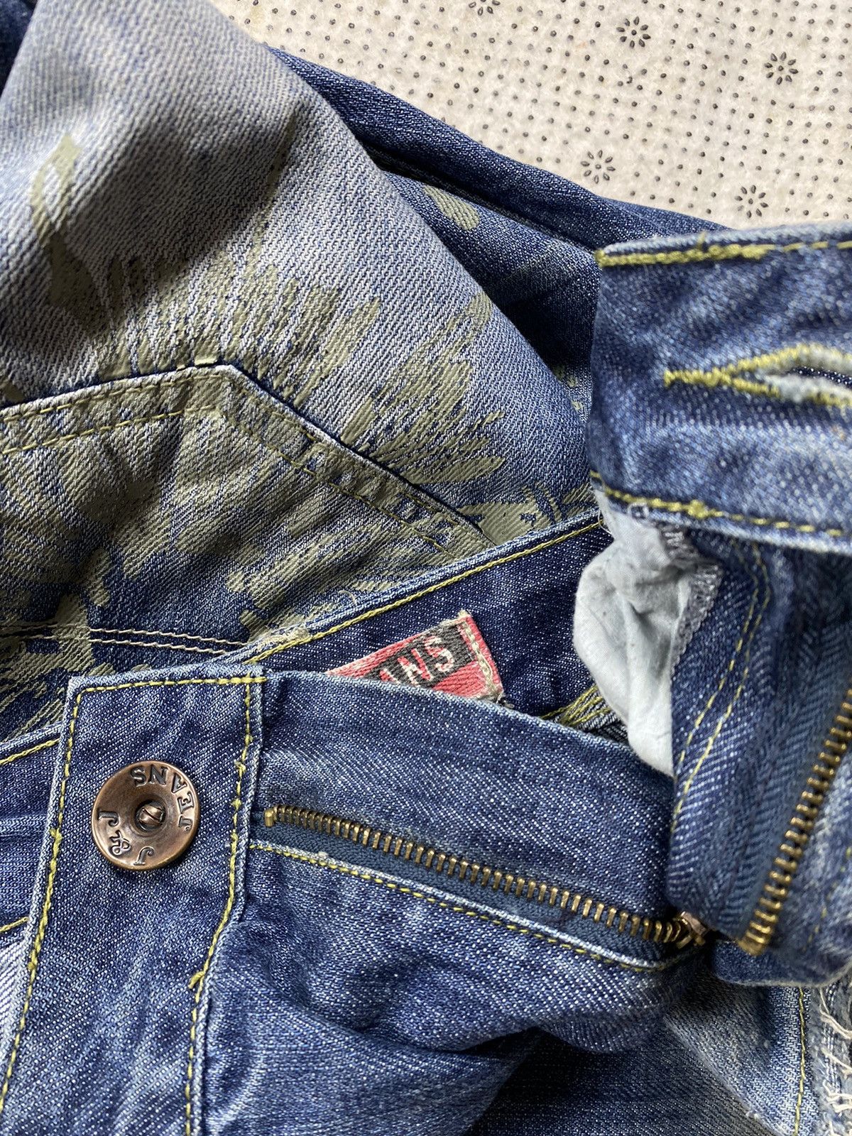 Hysteric Glamour × Japanese Brand Distressed Denim By J & J Jeans Size US 34 / EU 50 - 10 Thumbnail