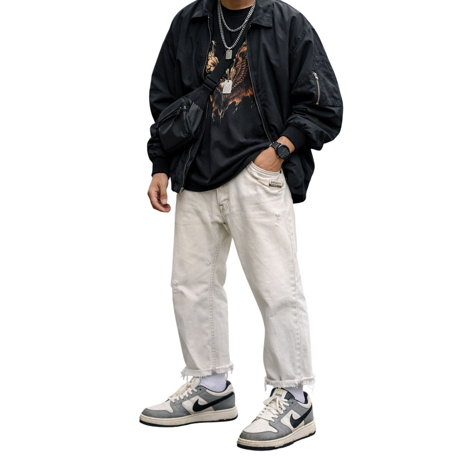 Diesel Diesel Archive Style White Printed Jeans | Grailed