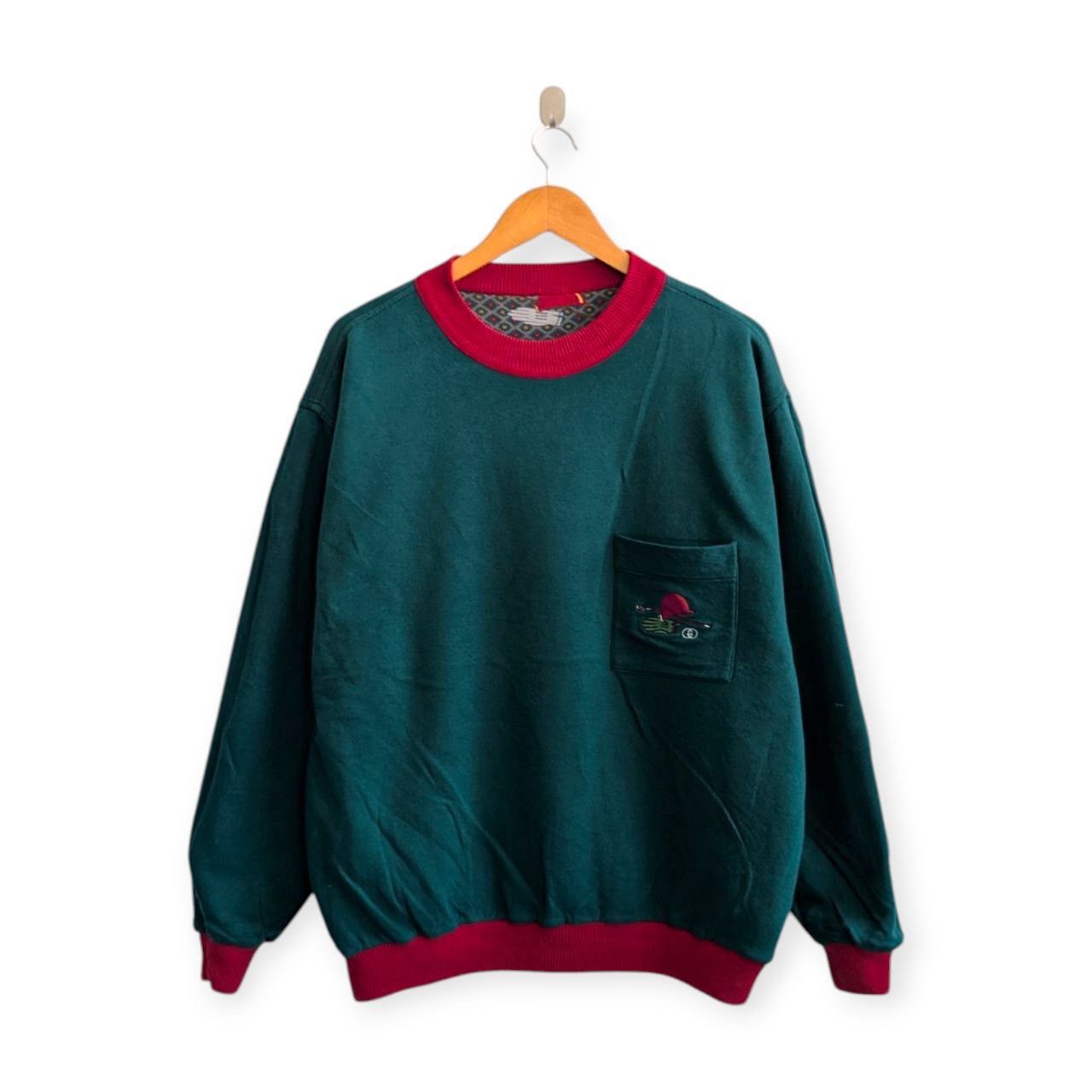 Gucci vintage GUCCI all over print equestrian reversible sweater Size US L / EU 52-54 / 3 - 3 Thumbnail
