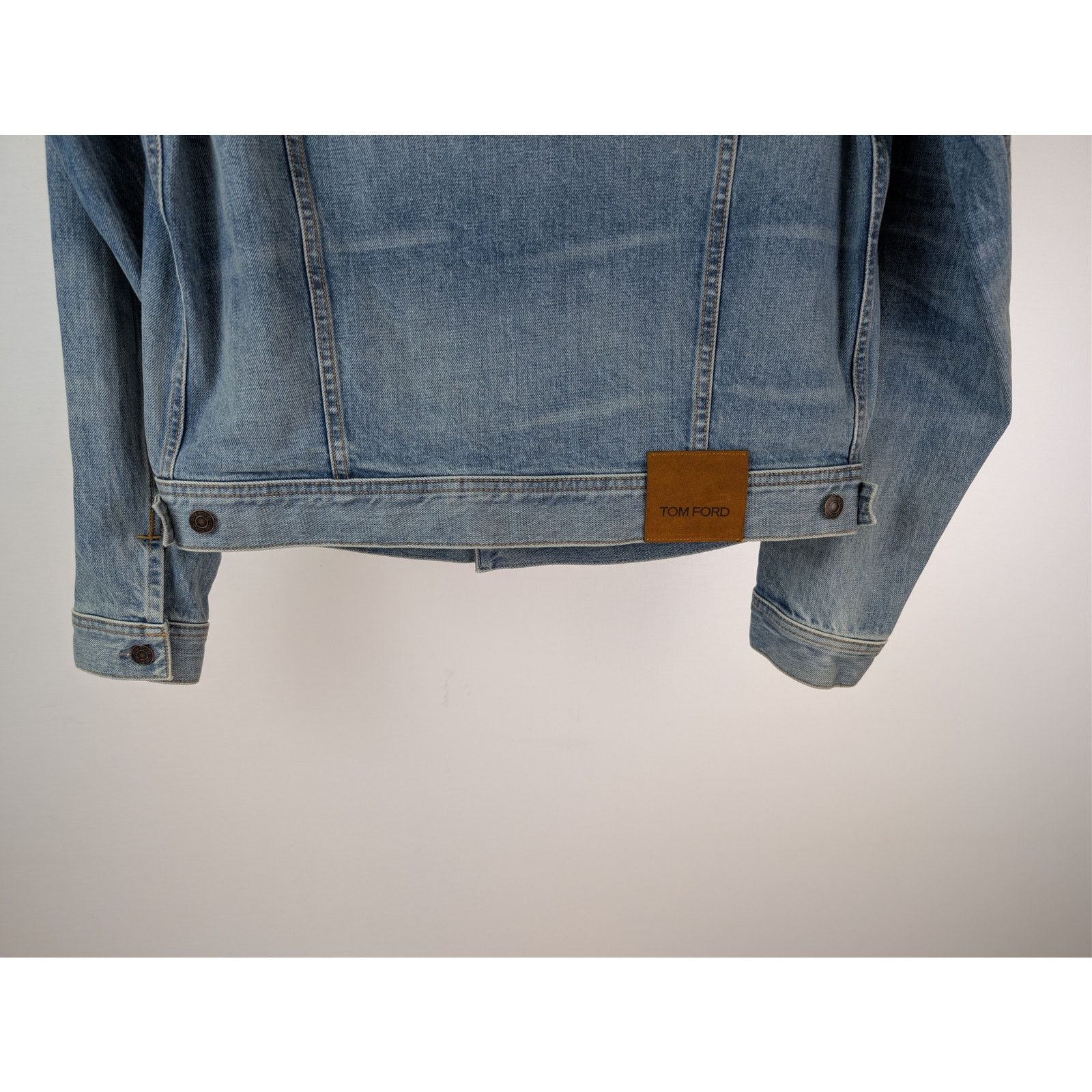 Tom Ford o1rshd1 Denim Jacket in Washed Blue S Size US S / EU 44-46 / 1 - 11 Thumbnail