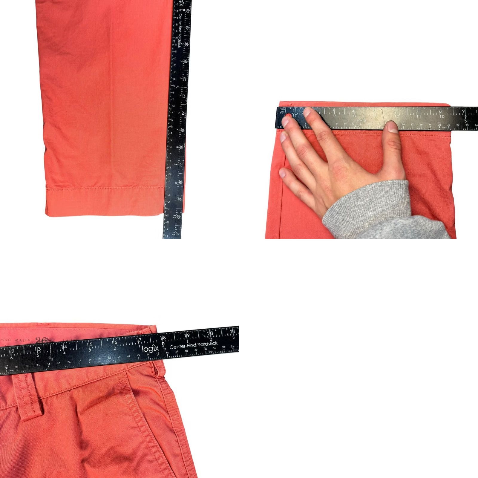 Polo Ralph Lauren VINTAGE Polo Ralph Lauren Chino Pants 36x30 Suffield Pima Cotton Salmon Men Regular 36 Pink 90s Mens Size US 36 / EU 52 - 8 Thumbnail