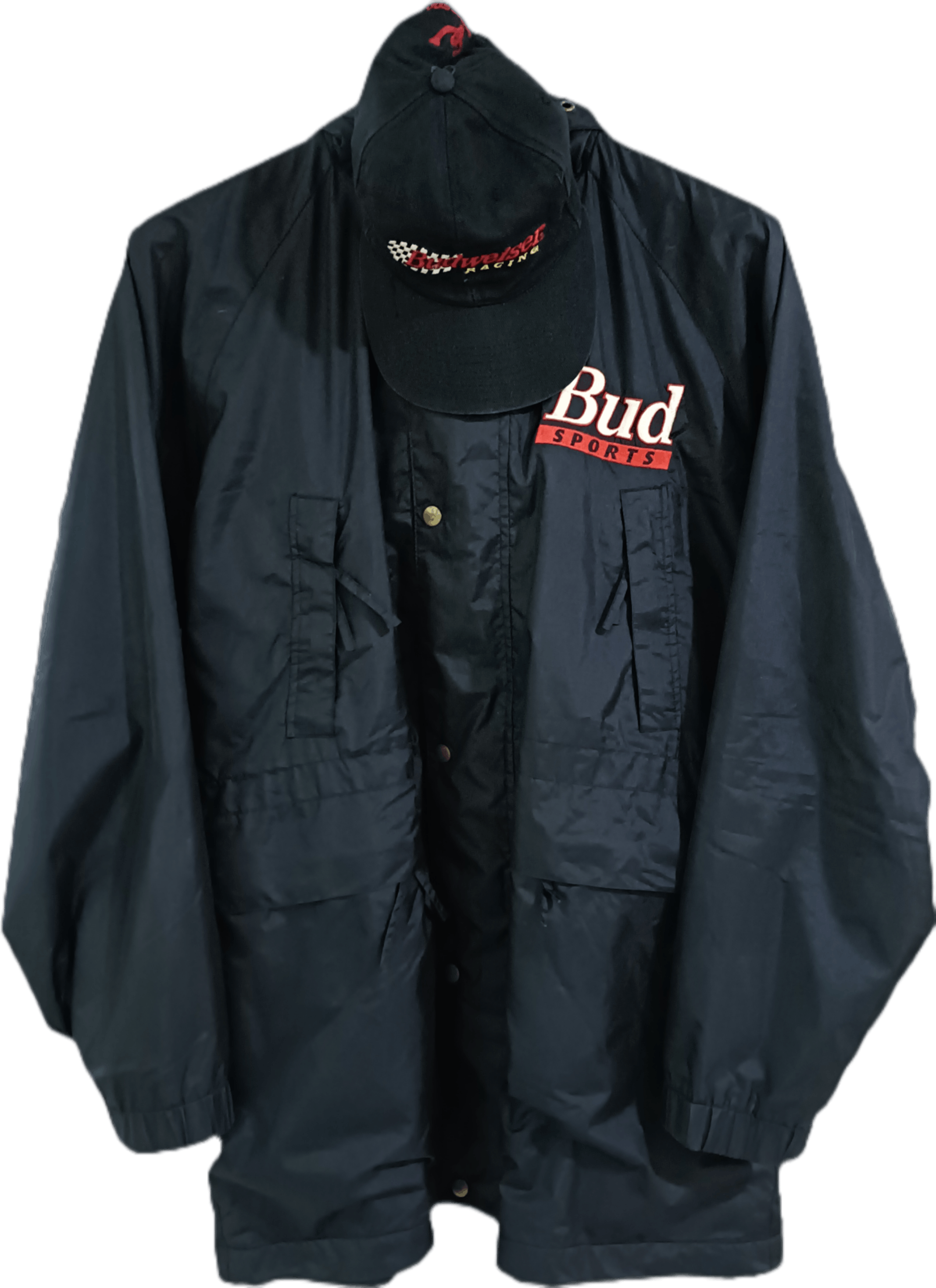 Budweiser × Vintage Vintage set of Budweiser sports jacket and cap Size US L / EU 52-54 / 3 - 1 Thumbnail