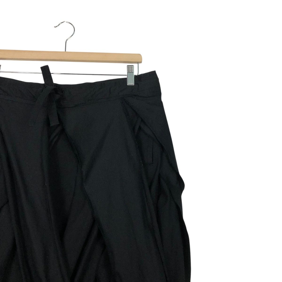 Yohji Yamamoto 🔥RICH BLACK GABARDINE DECO BONDAGE DESIGN YOHJI YAMAMOTO Size US 30 / EU 46 - 8 Thumbnail