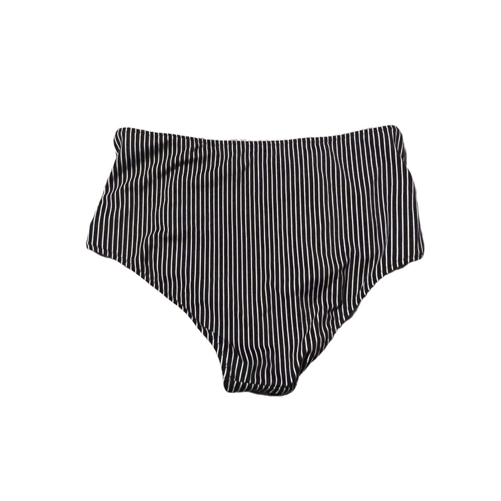 Other Shade & Shore Stripe Bikini M, 36D Bandeau High Waisted Size ONE SIZE - 6 Thumbnail