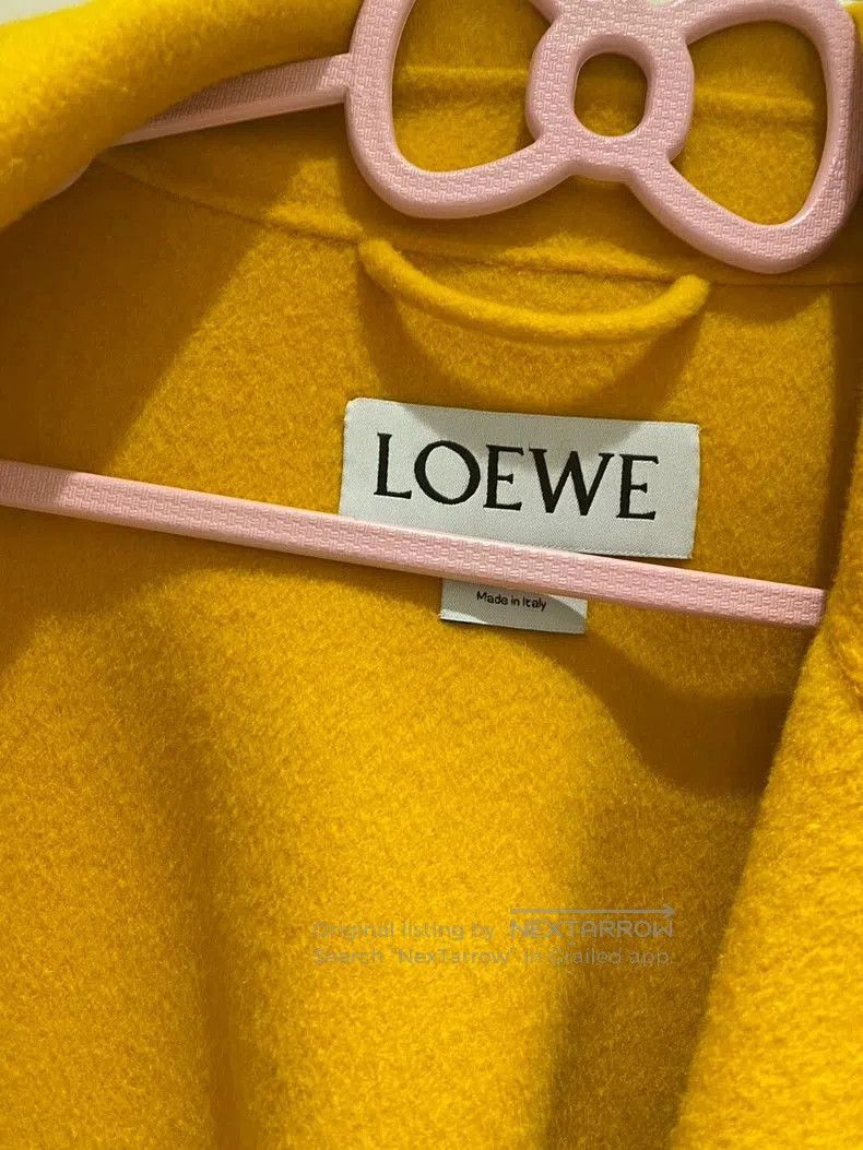 Loewe LOEWE Yellow Woolen Long Coat . Size US M / EU 48-50 / 2 - 3 Thumbnail