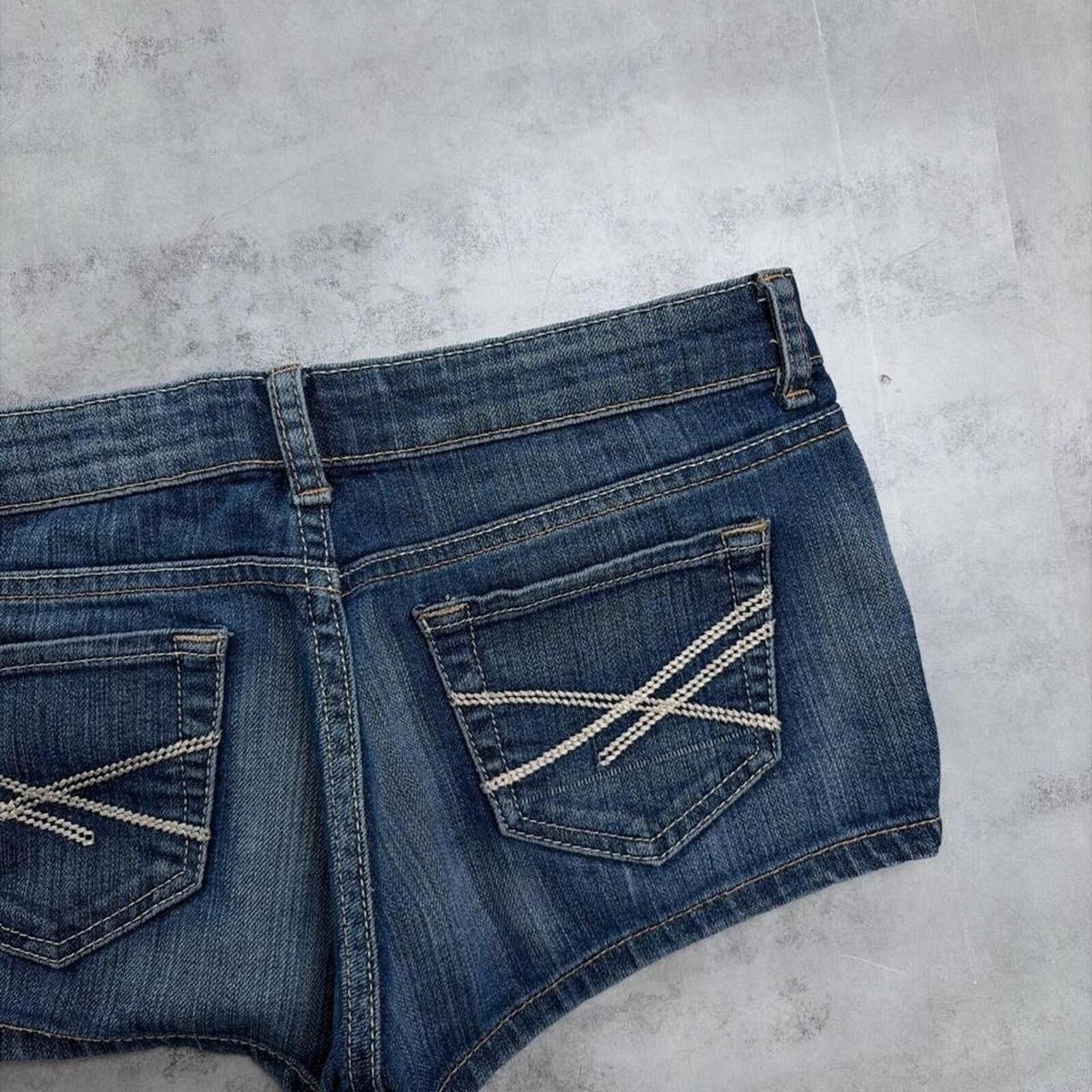 Aeropostale Y2K Blue Aeropostale Grunge Mini Denim Shorts Size 30" / US 8 / IT 44 - 4 Thumbnail