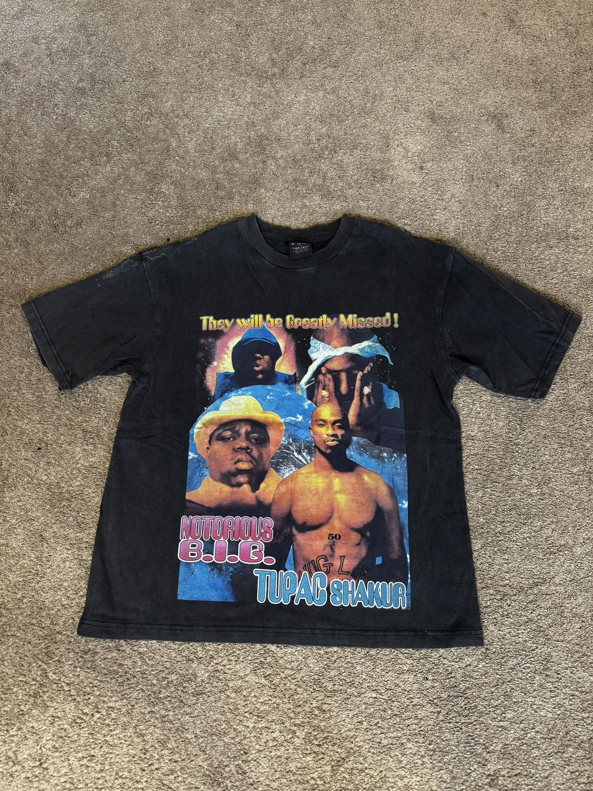 Rap Tees × Vintage 2pac & Biggie Premium Vintage Tee Size US S / EU 44-46 / 1 - 1 Thumbnail
