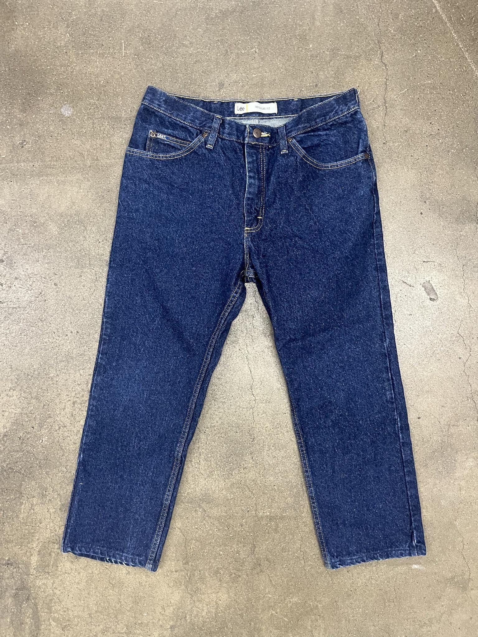 Jean × Lee × Vintage 1990's Lee Regular Fit Denim Size US 34 / EU 50 - 1 Thumbnail