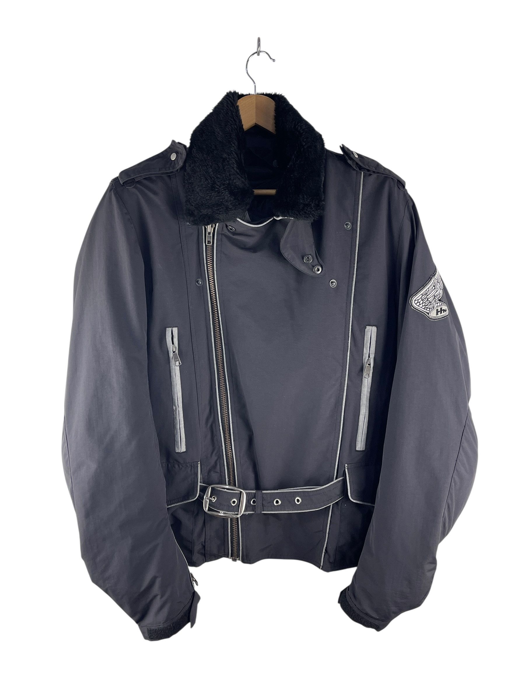 Honda Vintage Honda Motor HM Wing Riding Faux Fur Collar Belted Size US XXL / EU 58 / 5 - 2 Thumbnail